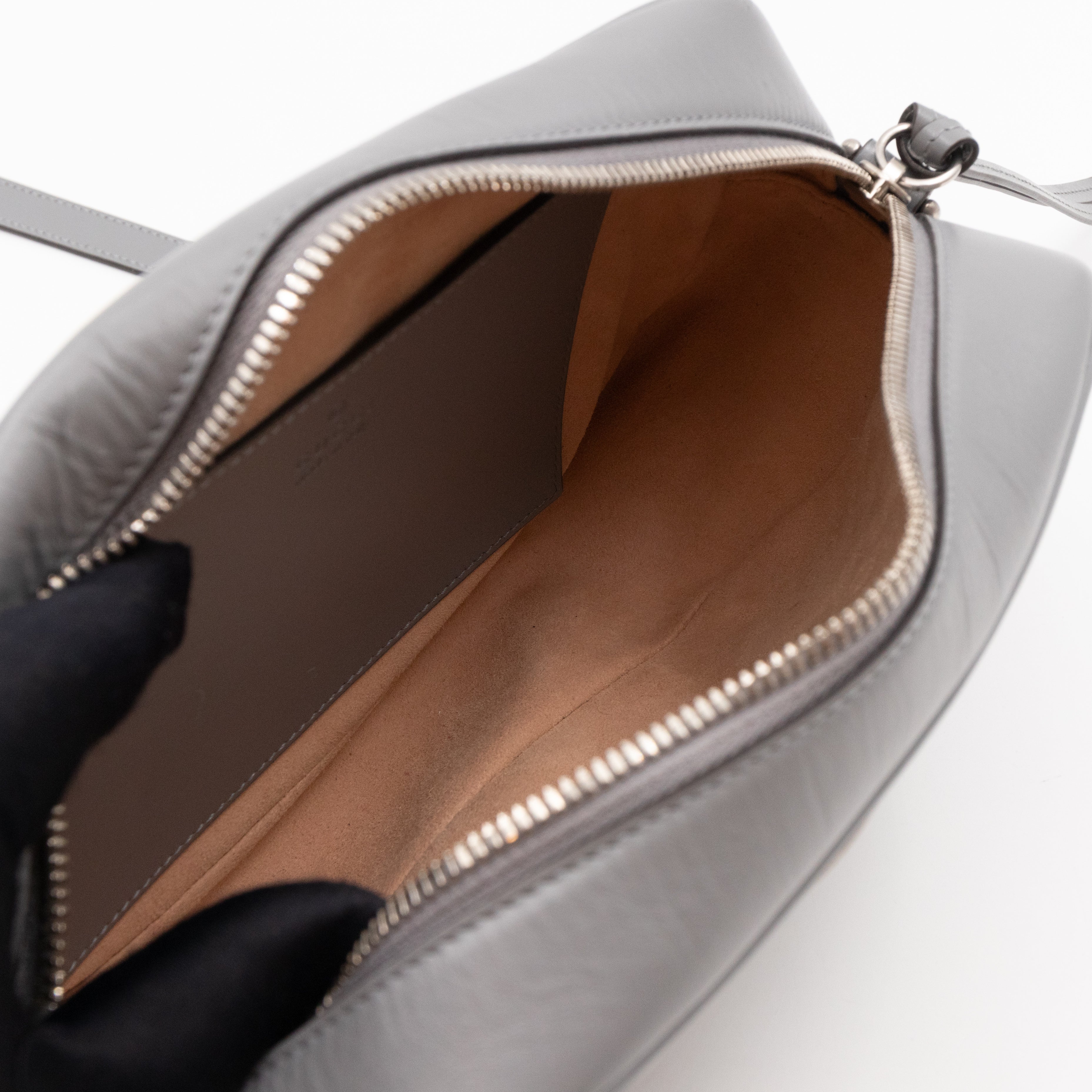 GG Marmont Small Deep Grey Matelasse Aria Leather