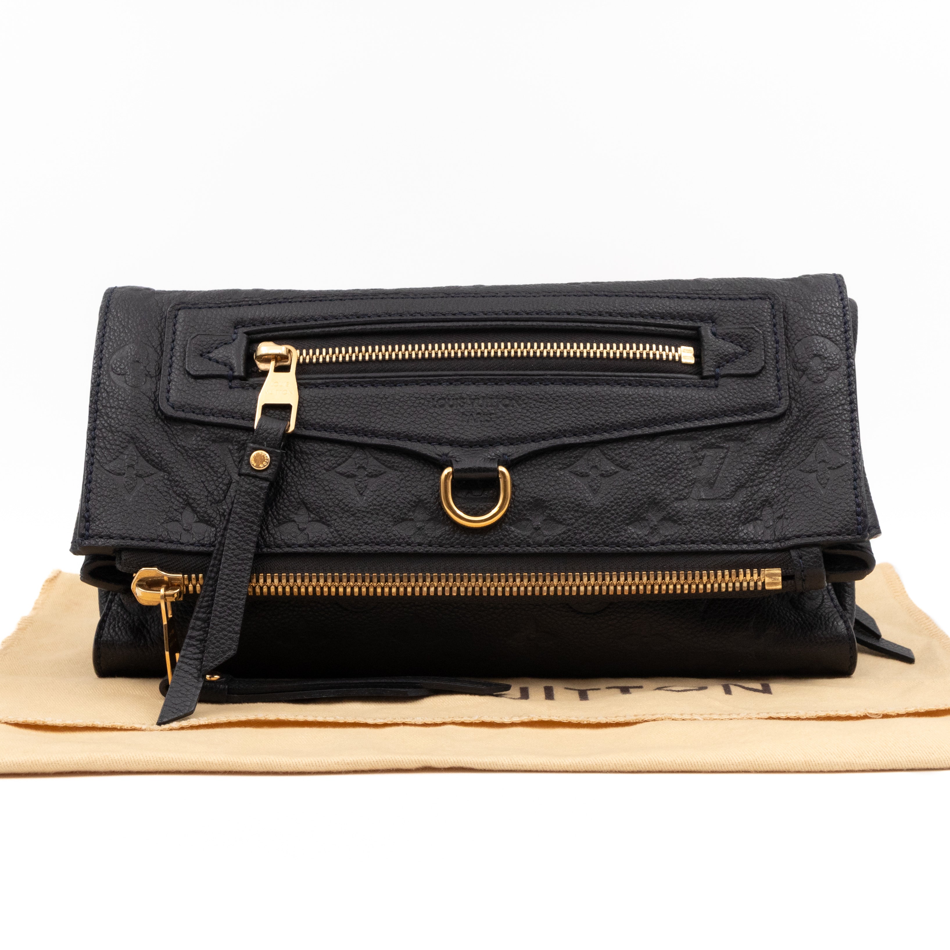 Petillante Clutch Bleu Infini Monogram Empreinte