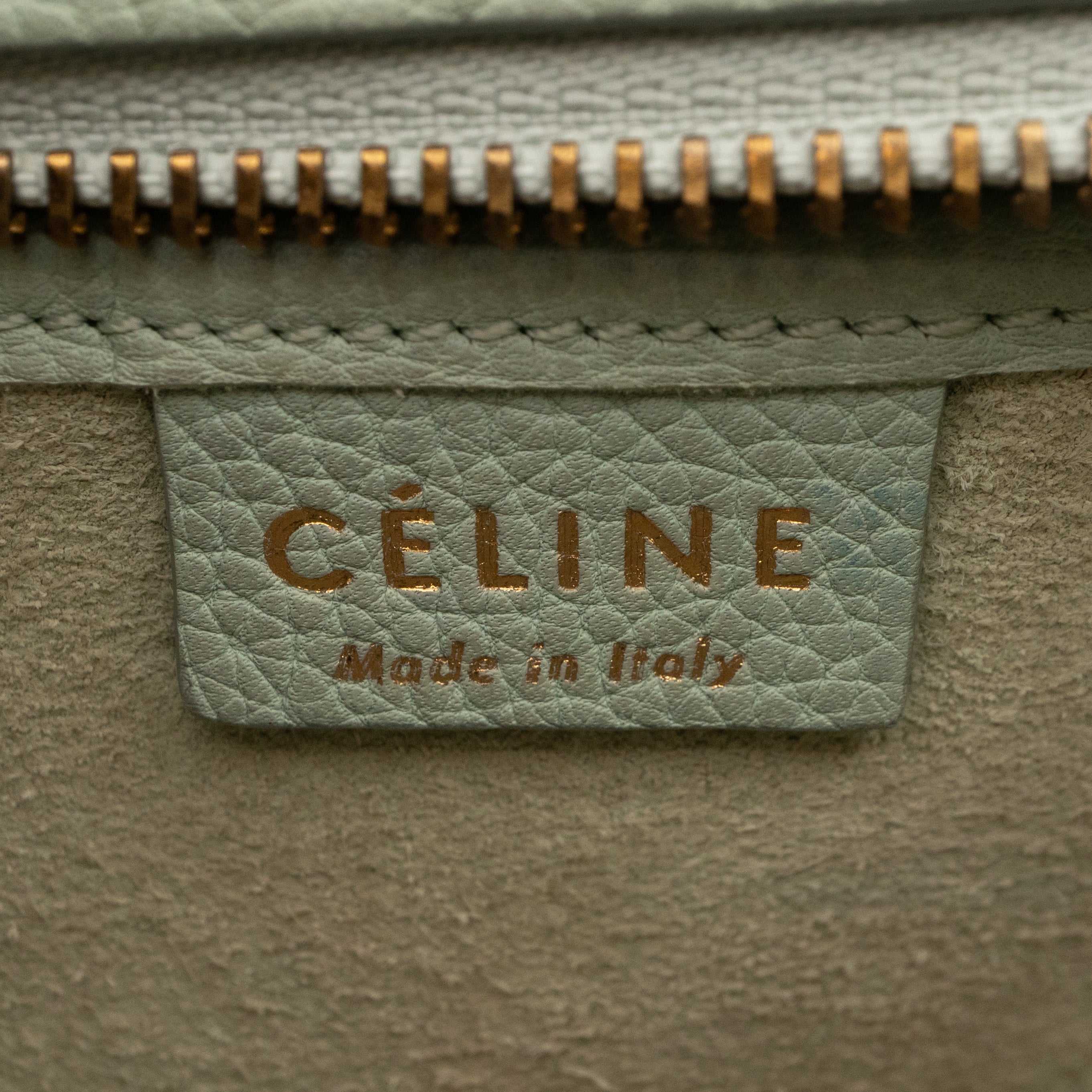 Nano Luggage Vert d'Eau Leather