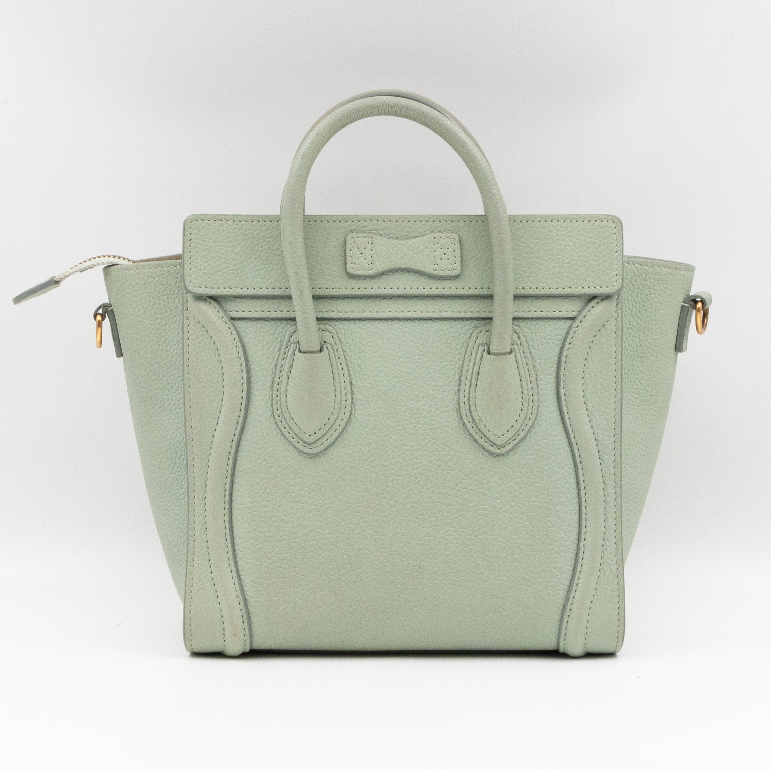 Nano Luggage Vert d'Eau Leather