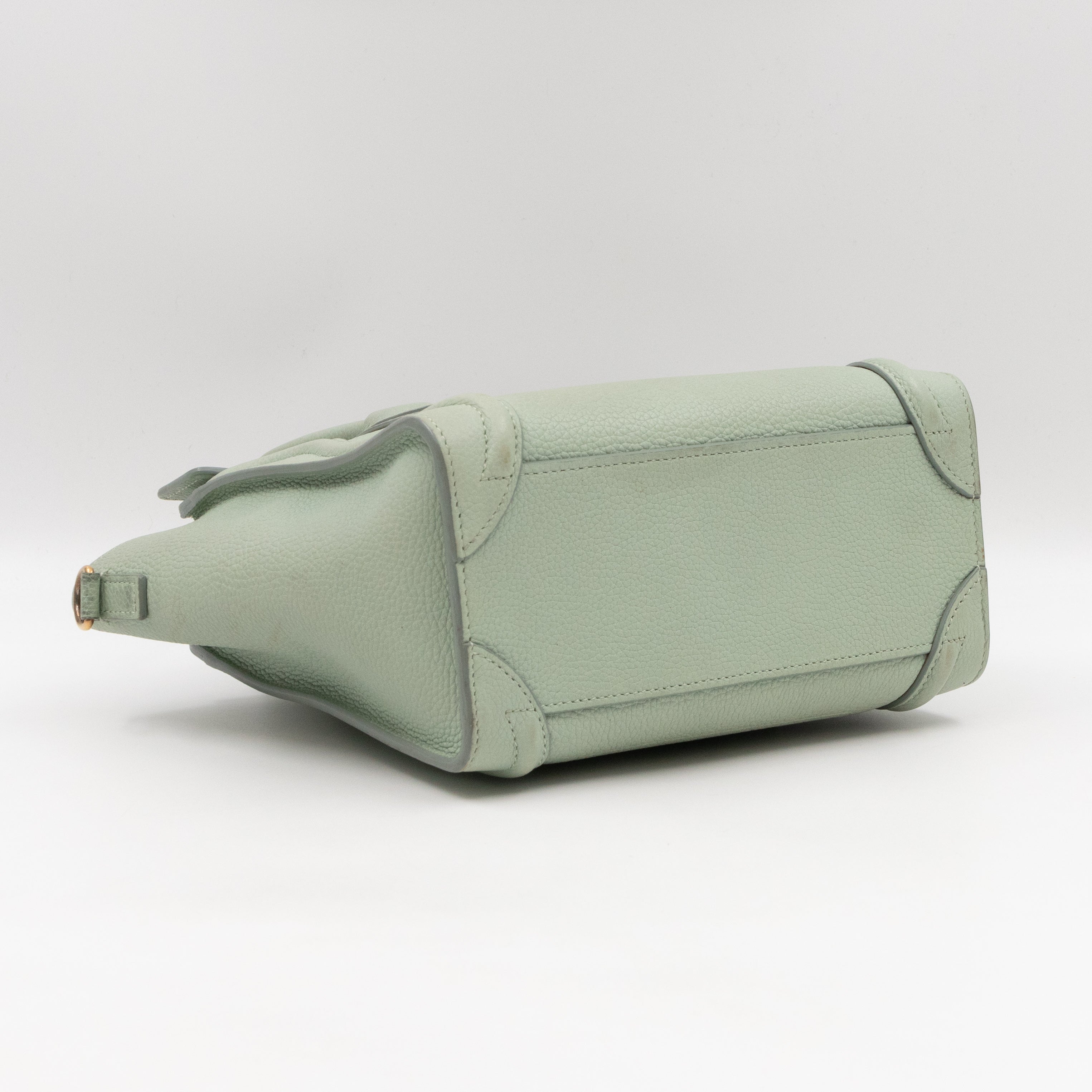 Nano Luggage Vert d'Eau Leather