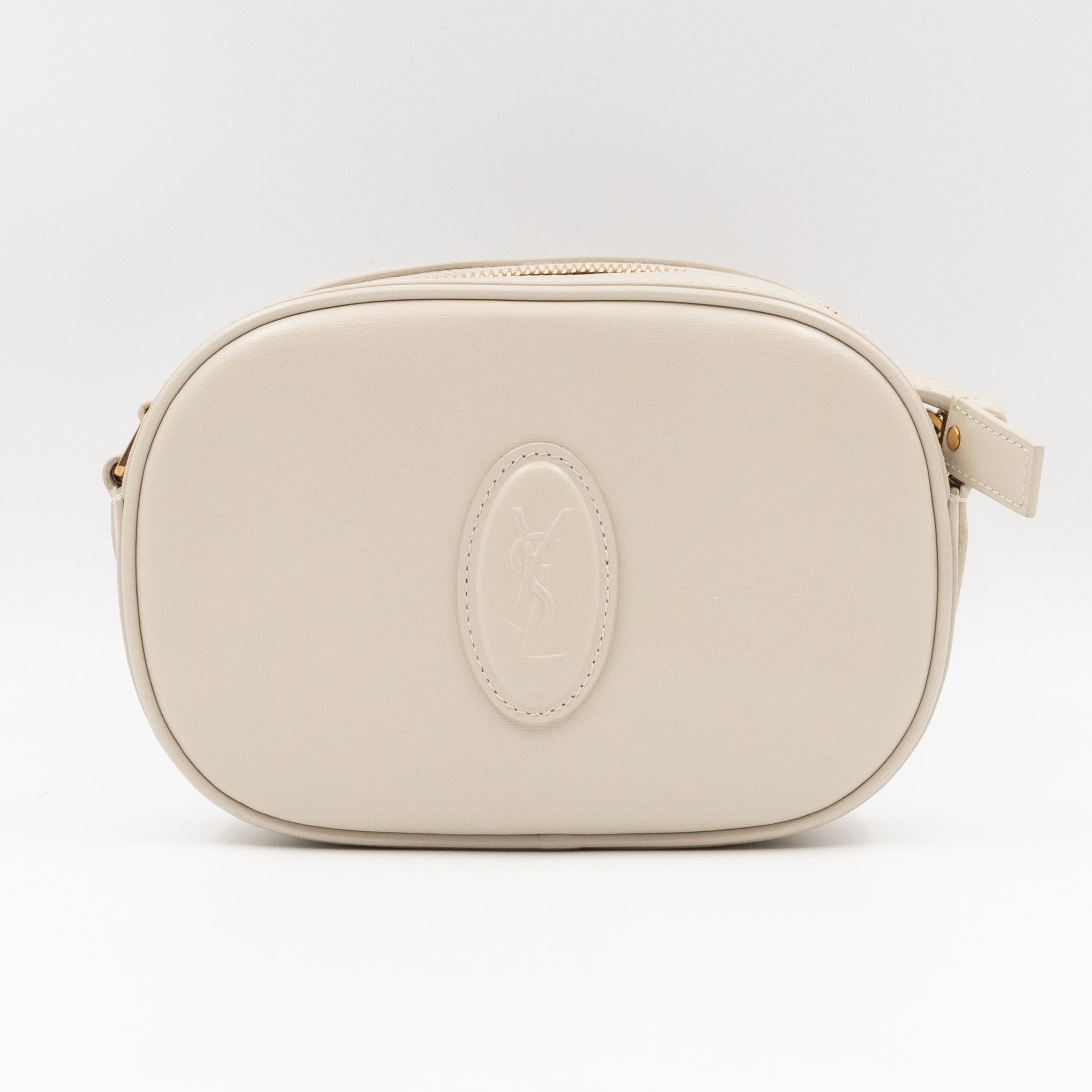 Le 61 Camera Bag White Calfskin Leather