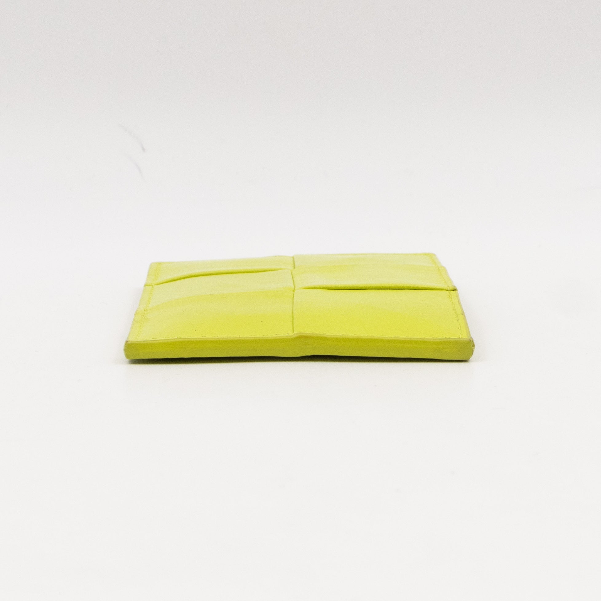 Cassette Credit Card Case Sherbet Intrecciato Leather
