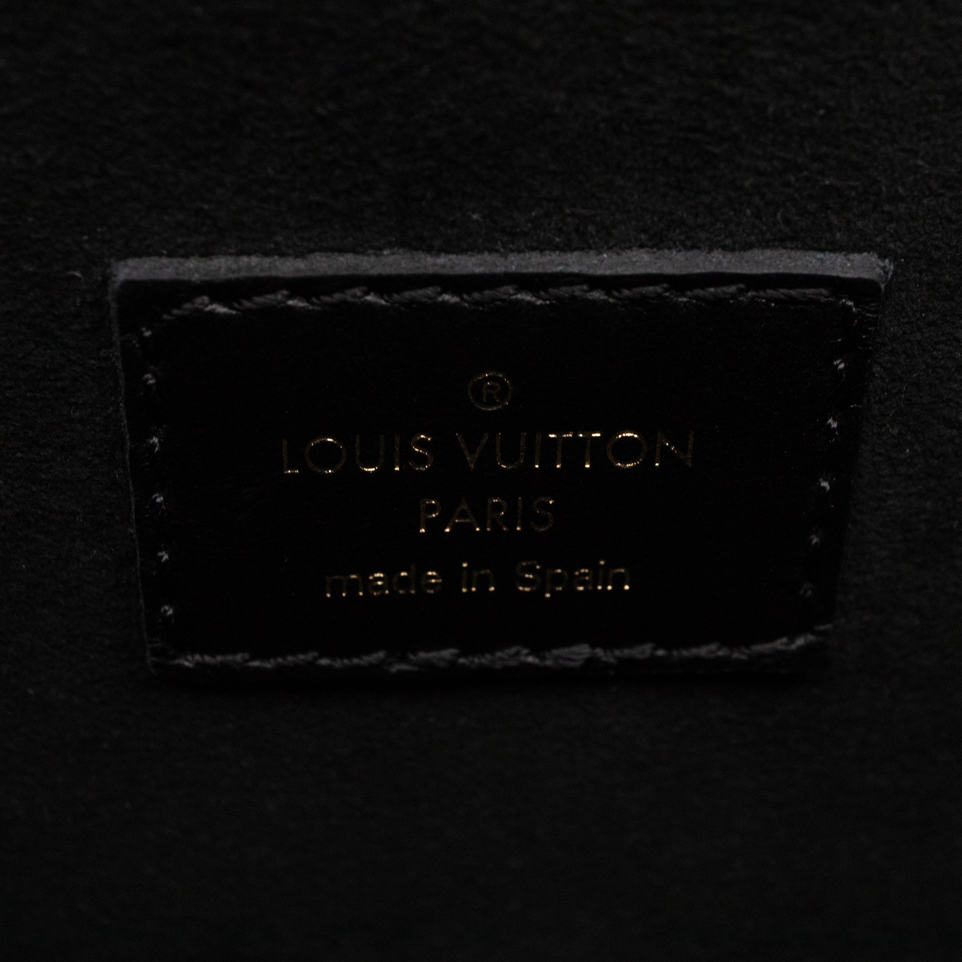 Dauphine MM Black Epi Leather