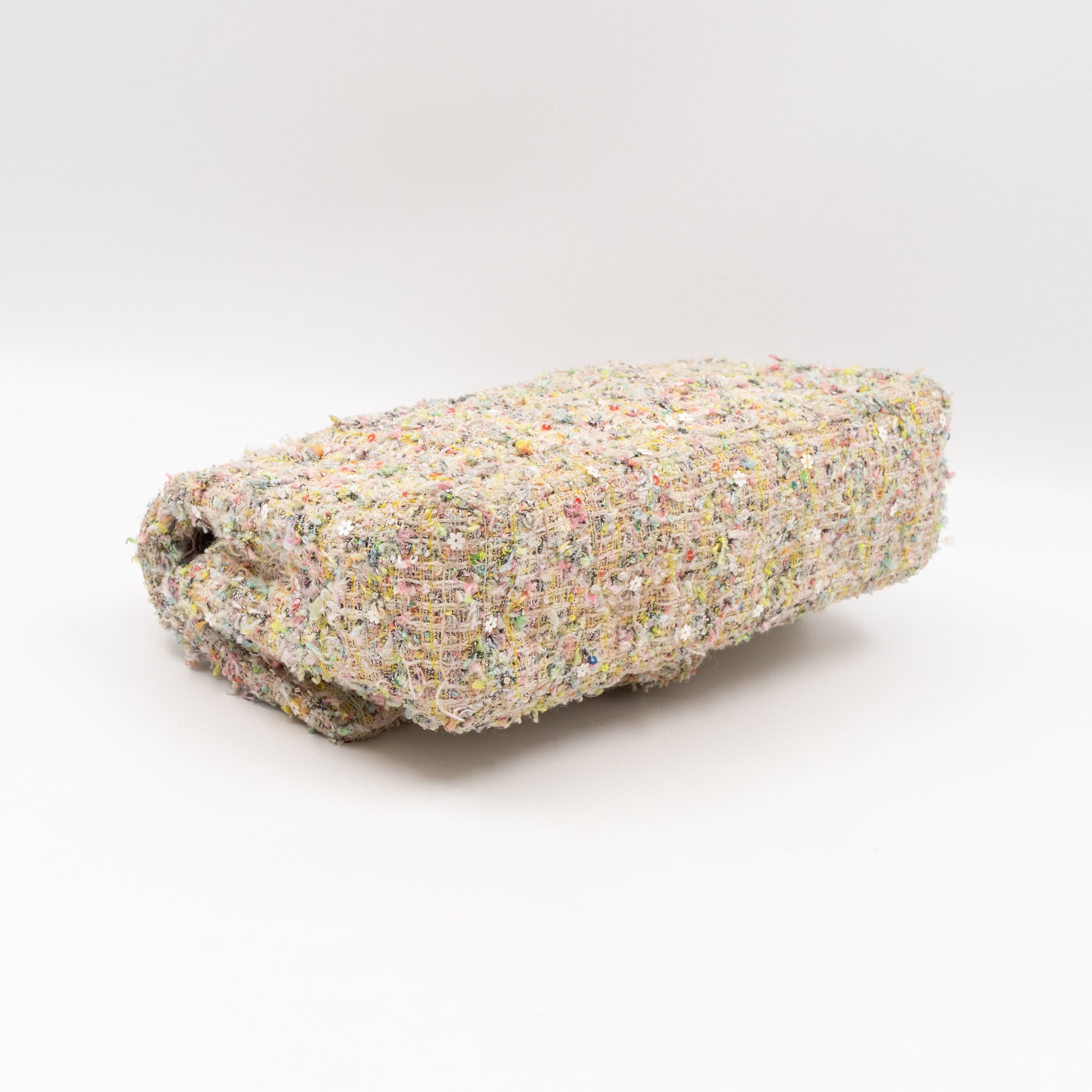 Gardens Charms 2.55 Reissue Flap Bag Multicolor Beige Tweed