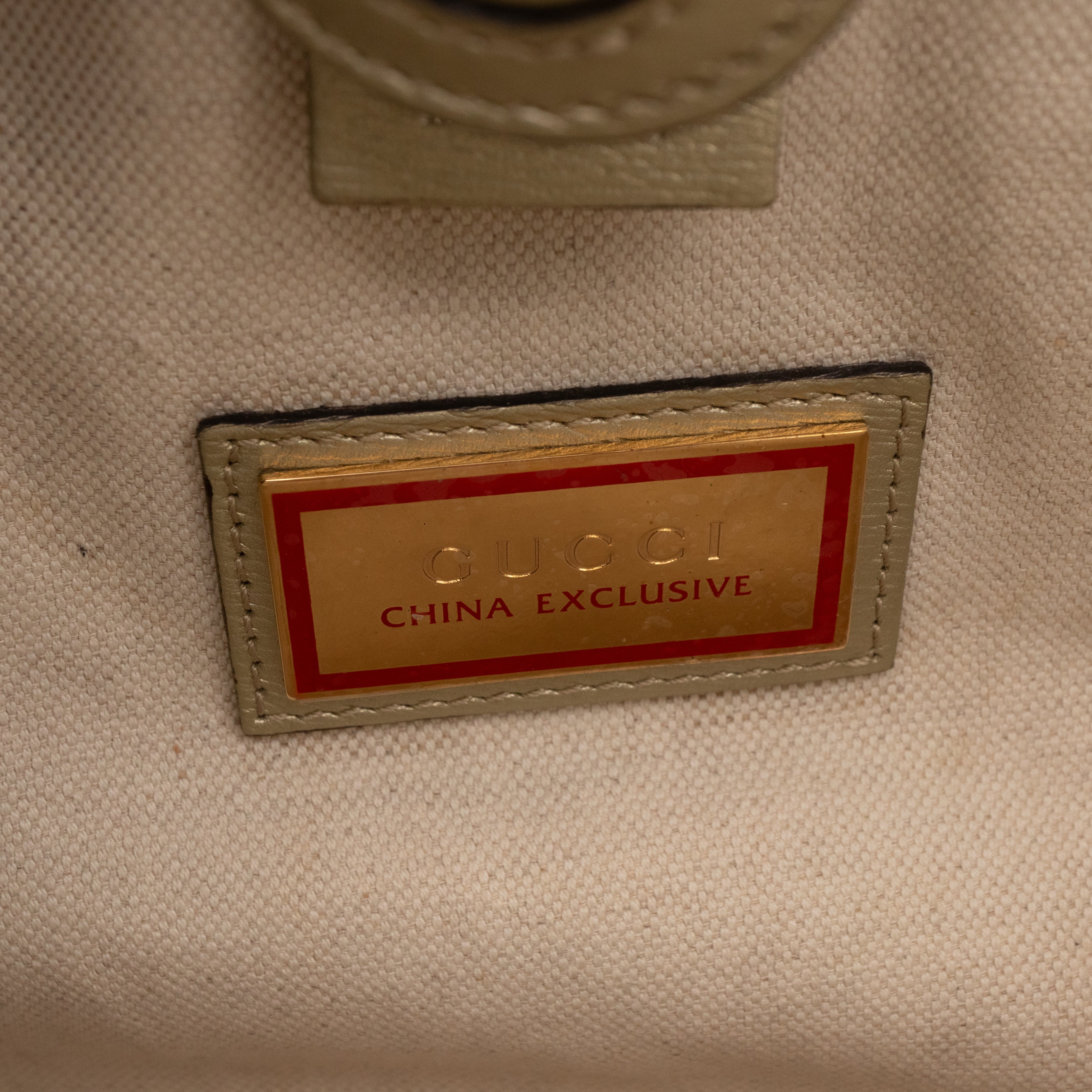 Bamboo Shopper Tote Champagne Leather with Floral Print