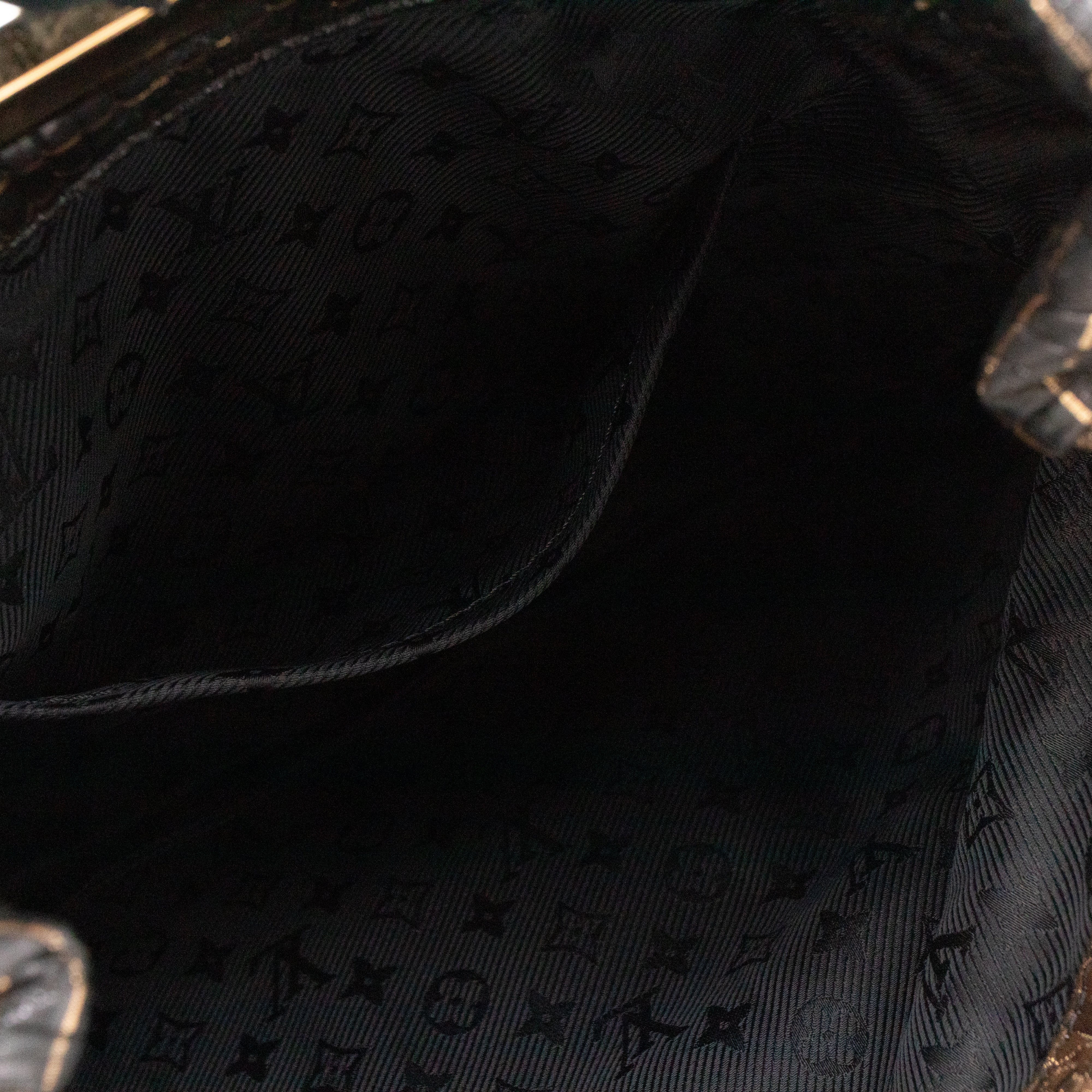 Altair Pochette Monogram Jacquard Black Gold