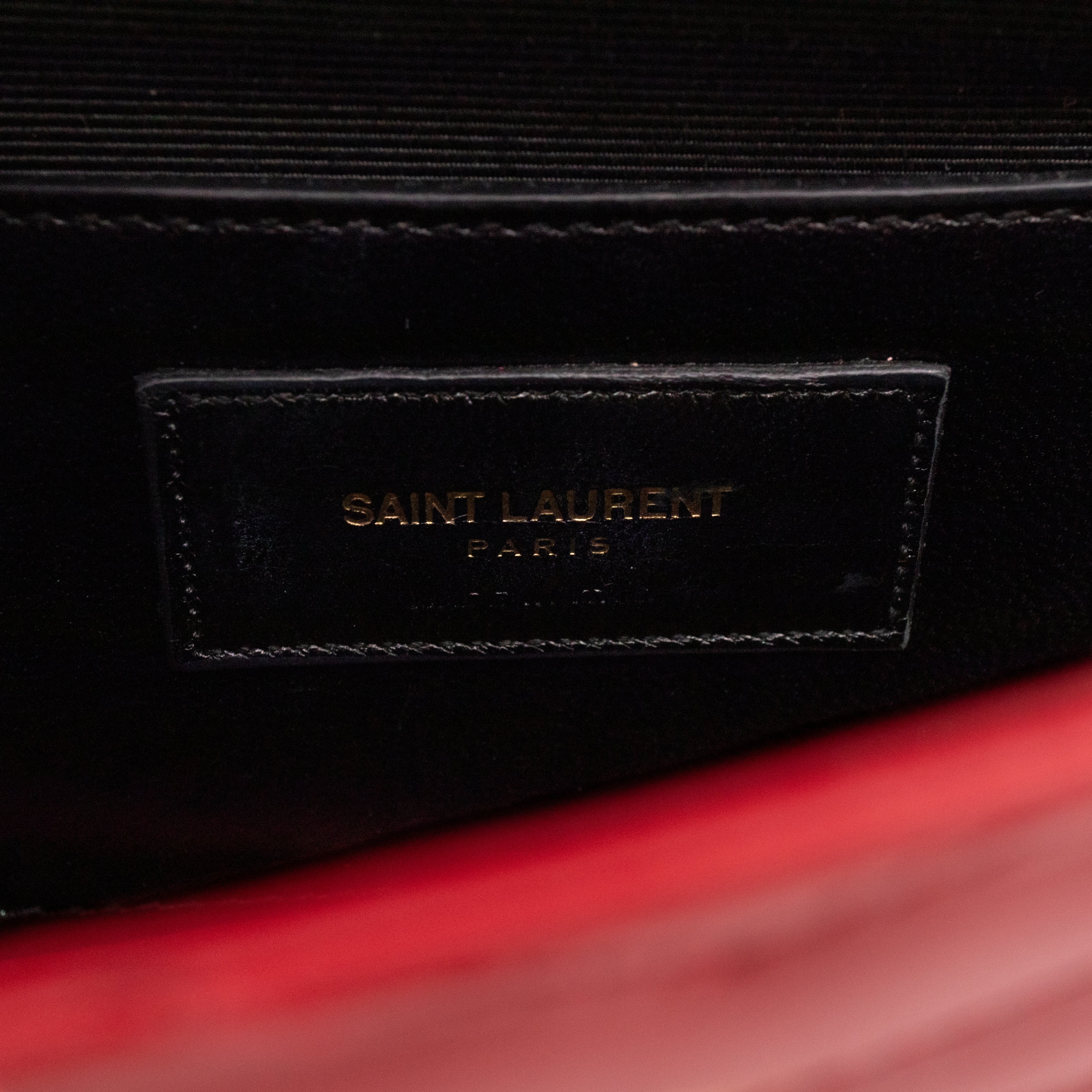 Envelope Clutch Red Smooth Leather