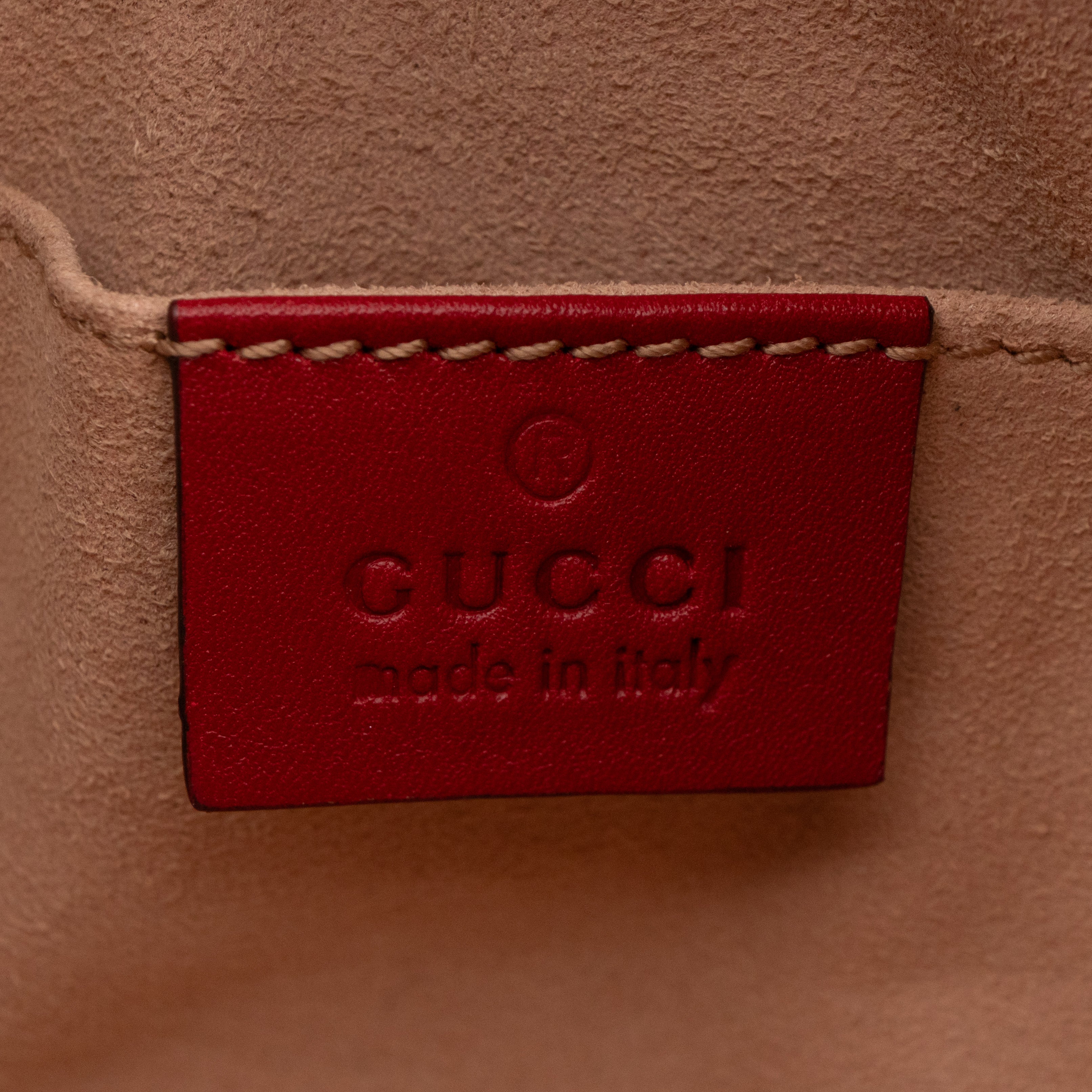 GG Marmont Matelasse Belt Bag Red