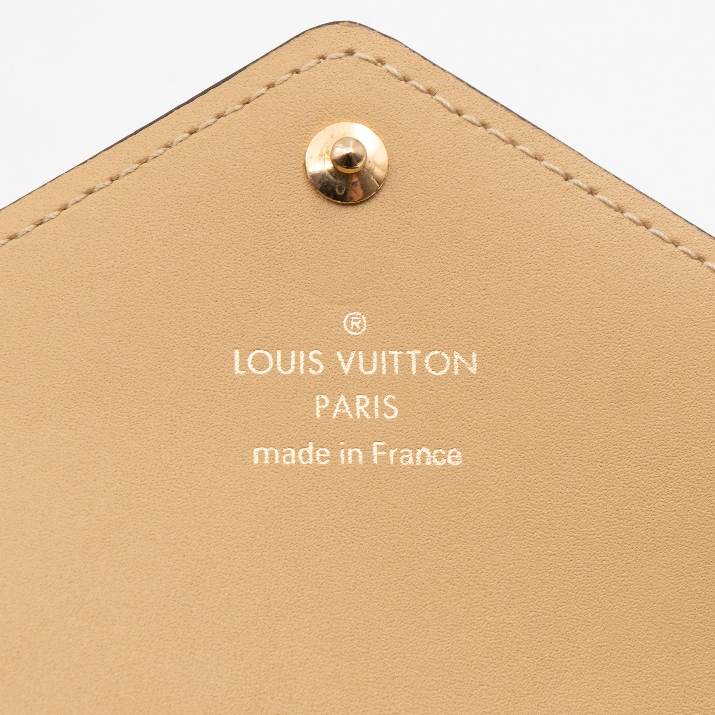 Kirigami Pochette Medium Beige White Monogram