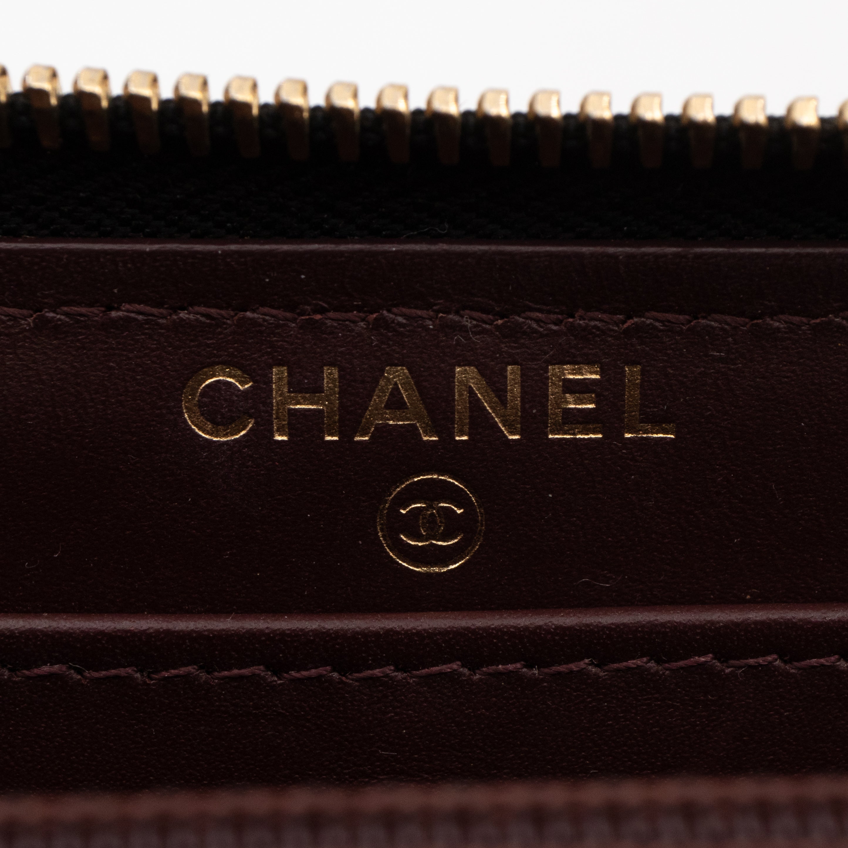 Zip Around Wallet Black Caviar Leather