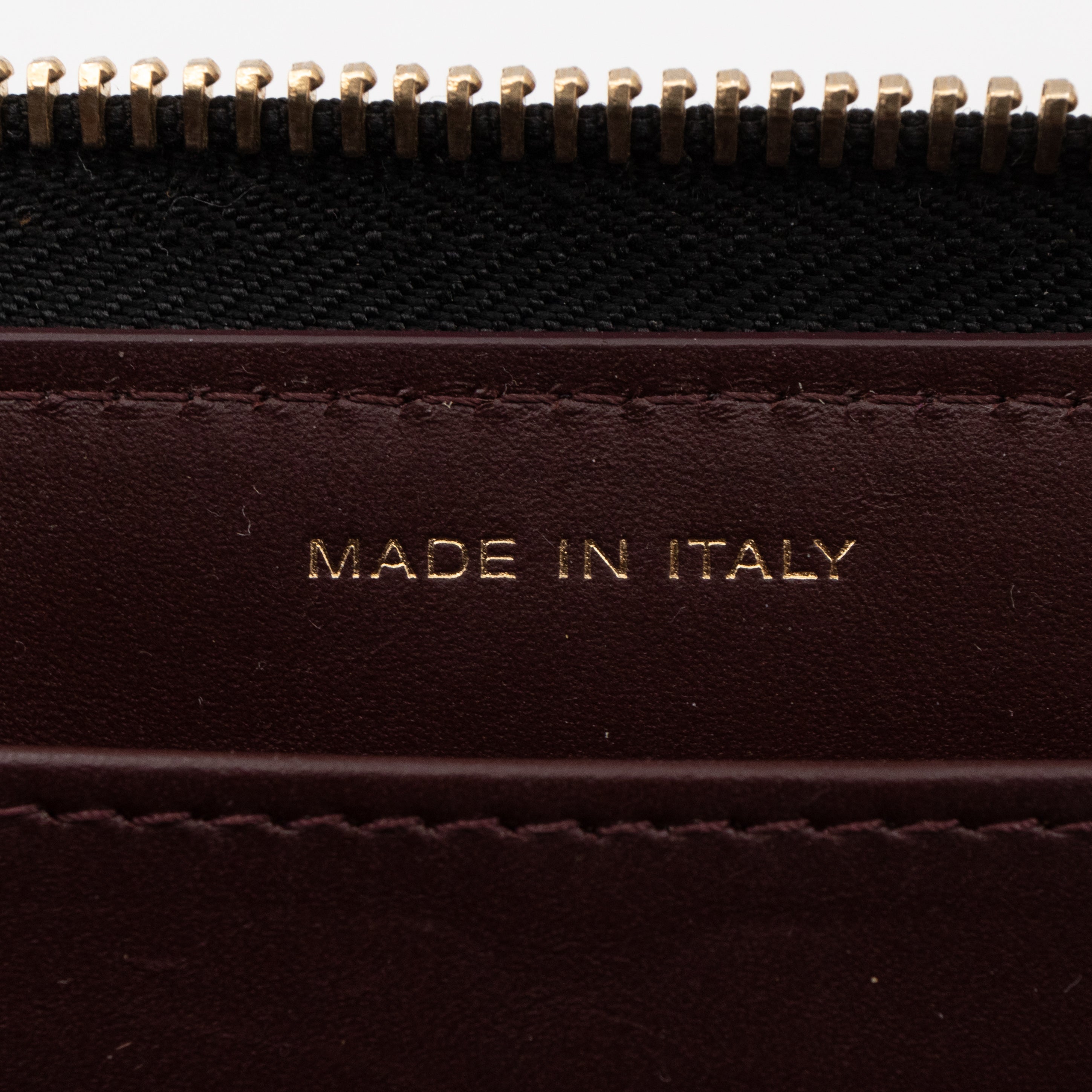 Zip Around Wallet Black Caviar Leather