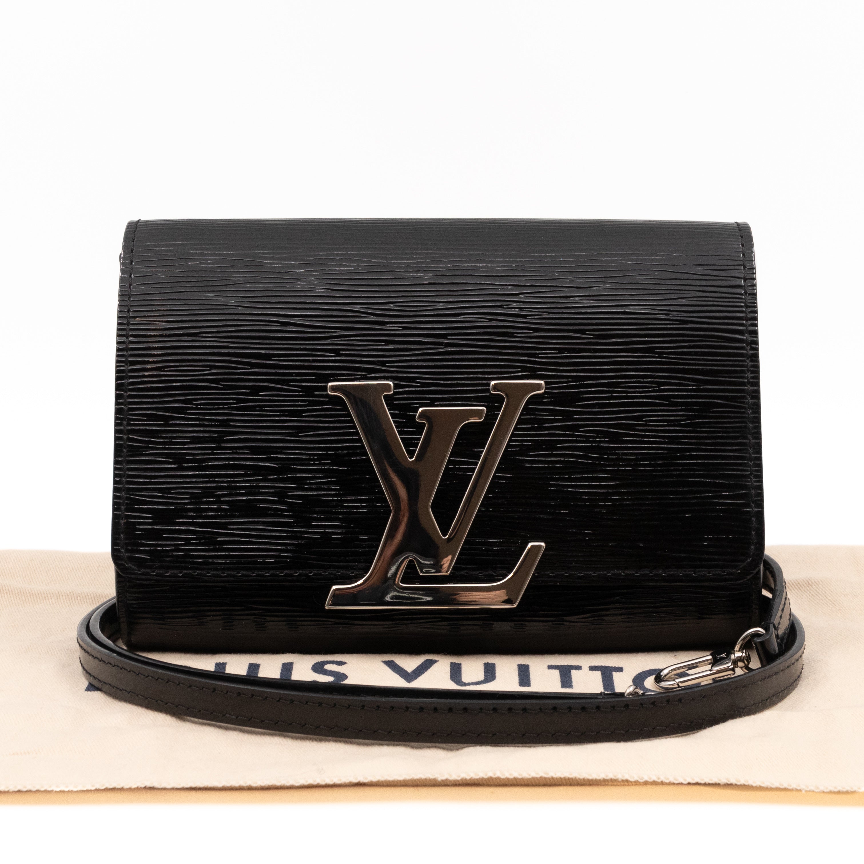 Pochette Louise PM Black Epi Leather
