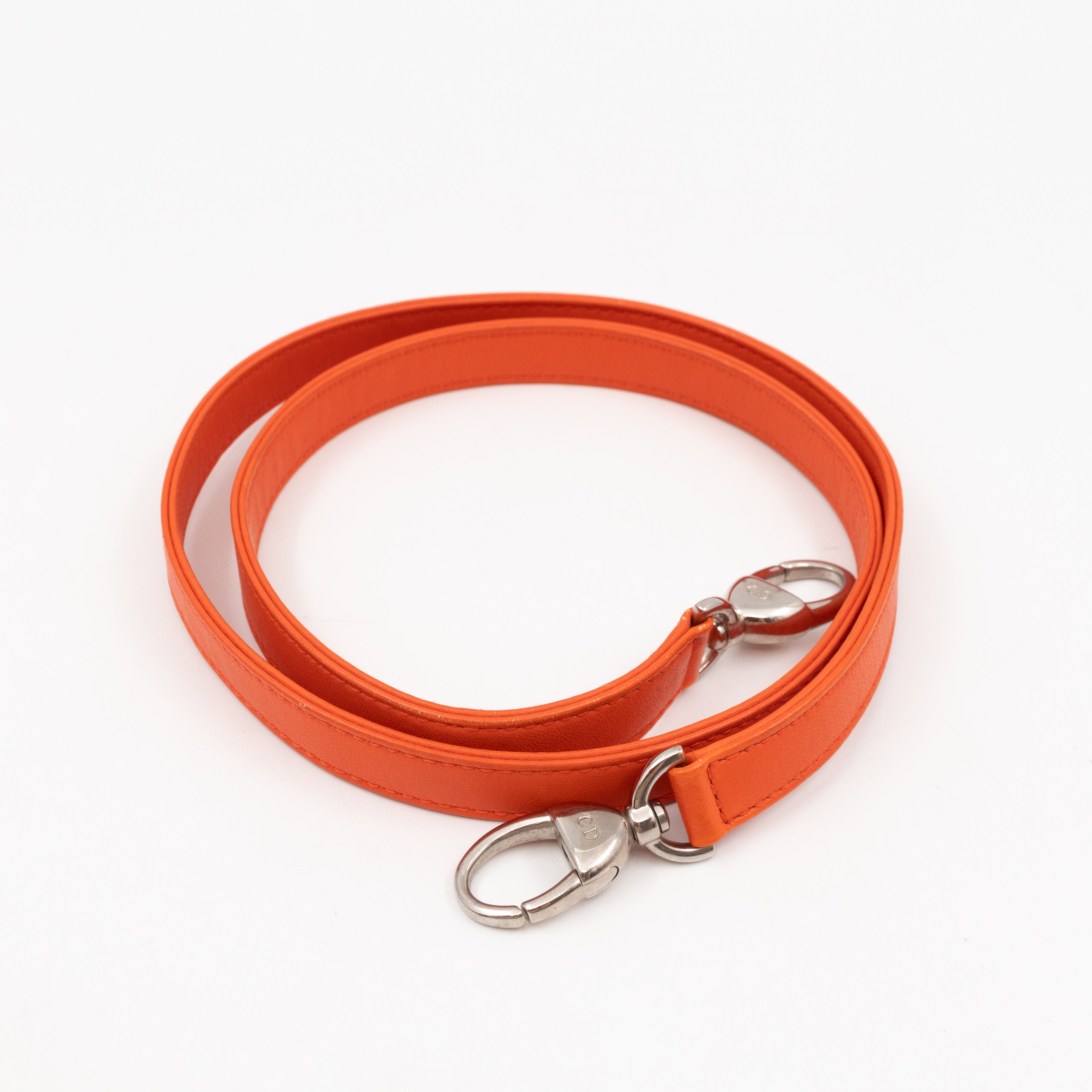 Lady Dior Medium Cream Raffia Tweed Orange Leather