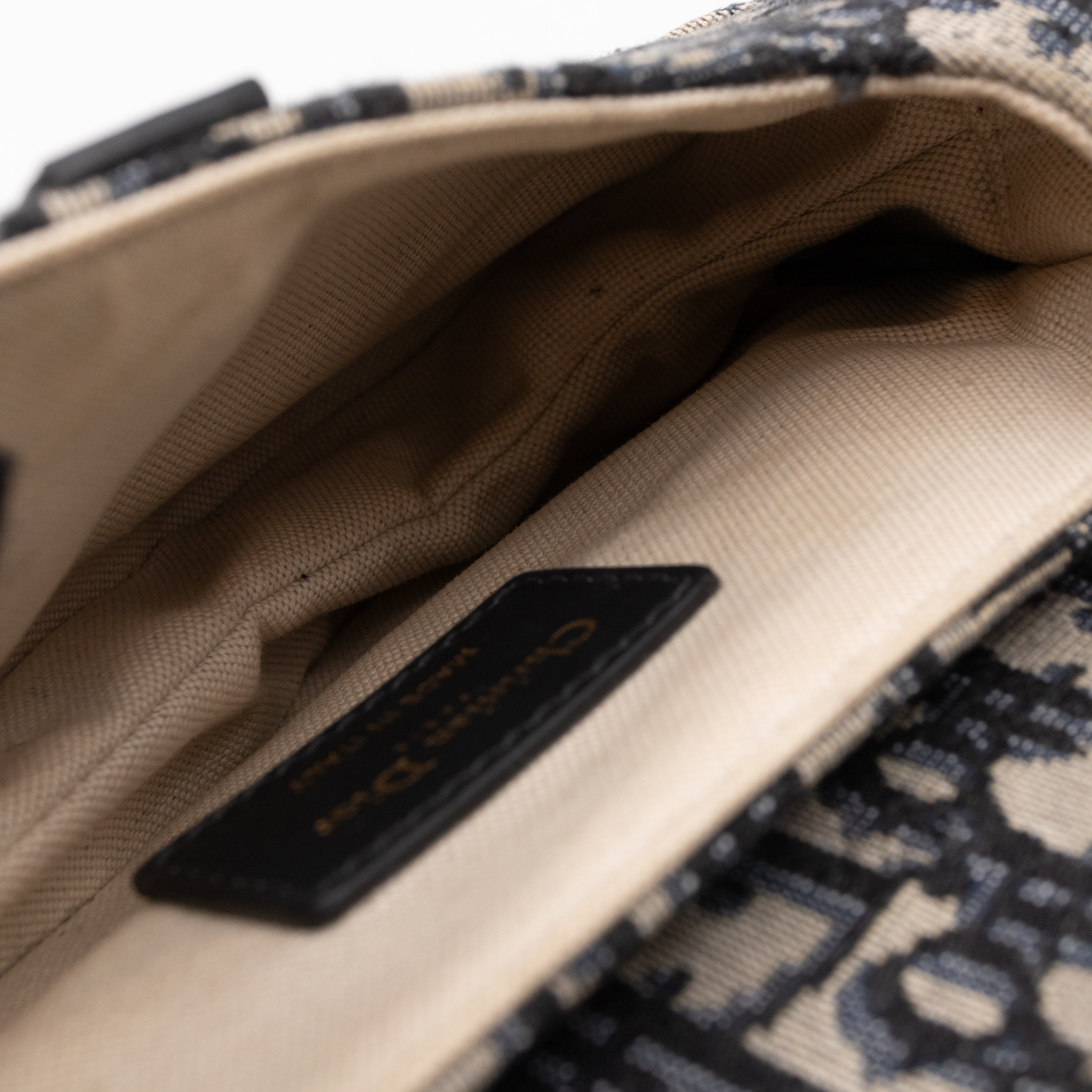 Mini Saddle Bag Blue Dior Oblique Jacquard