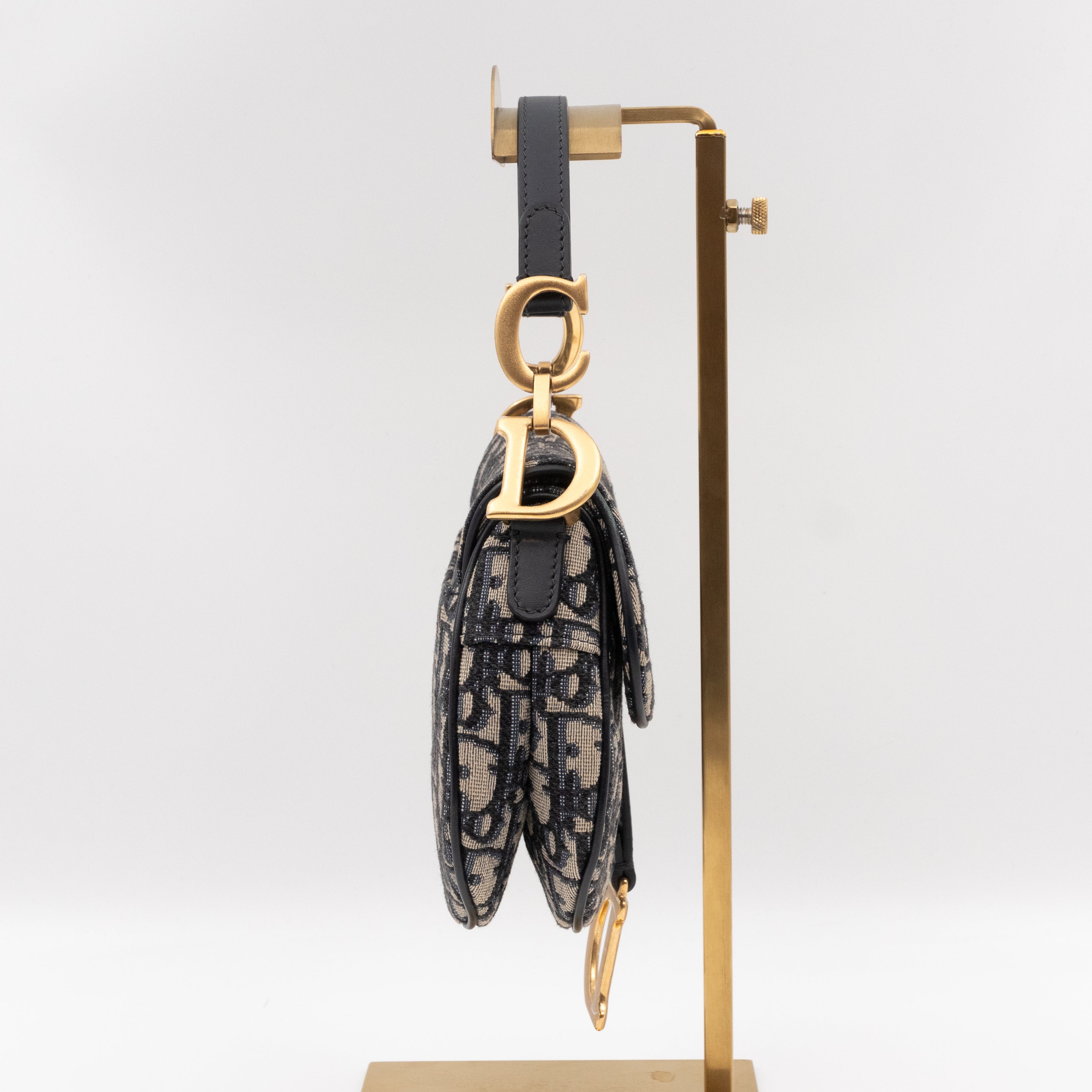 Mini Saddle Bag Blue Dior Oblique Jacquard