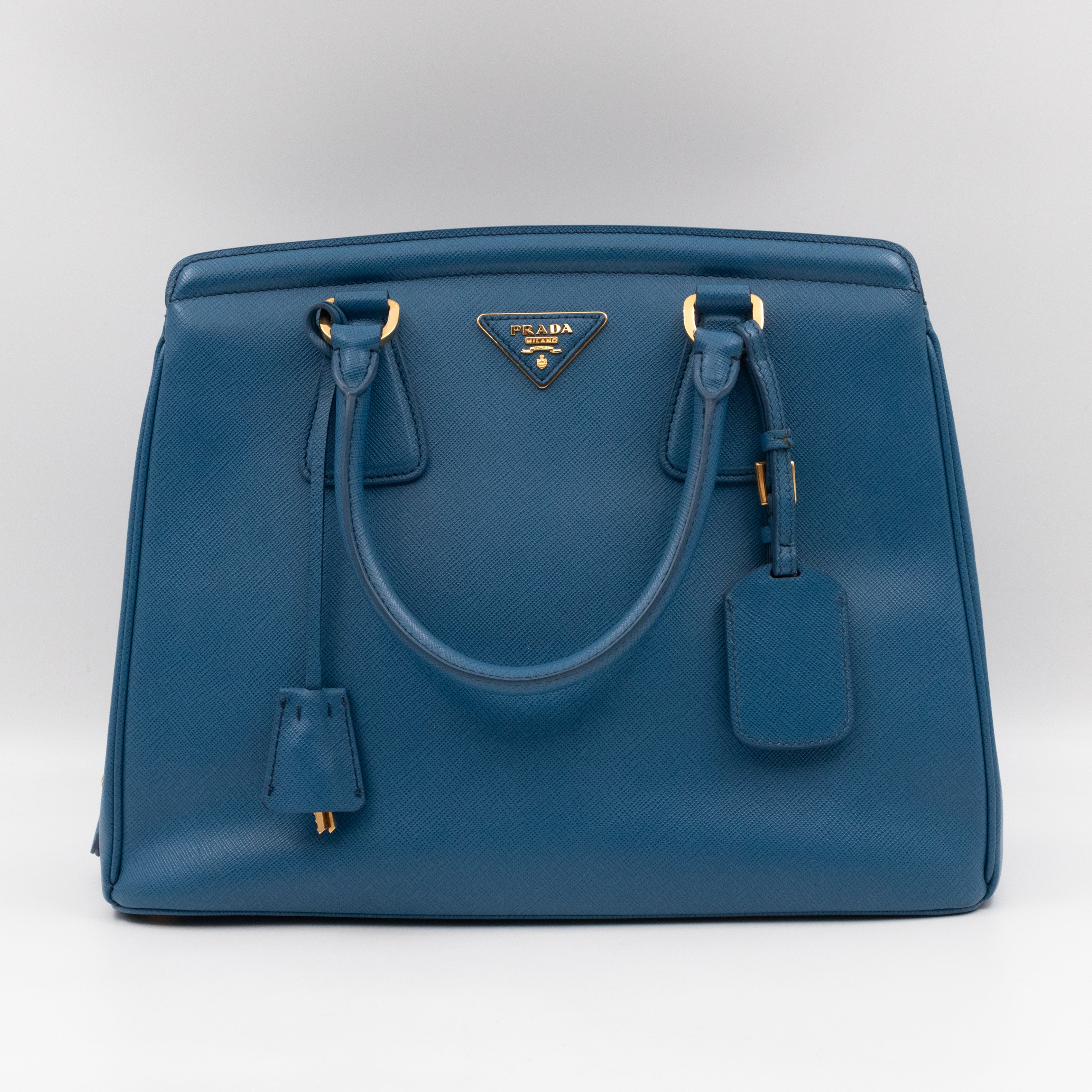 Parabole Tote Gobalt Blue Saffiano Lux Leather