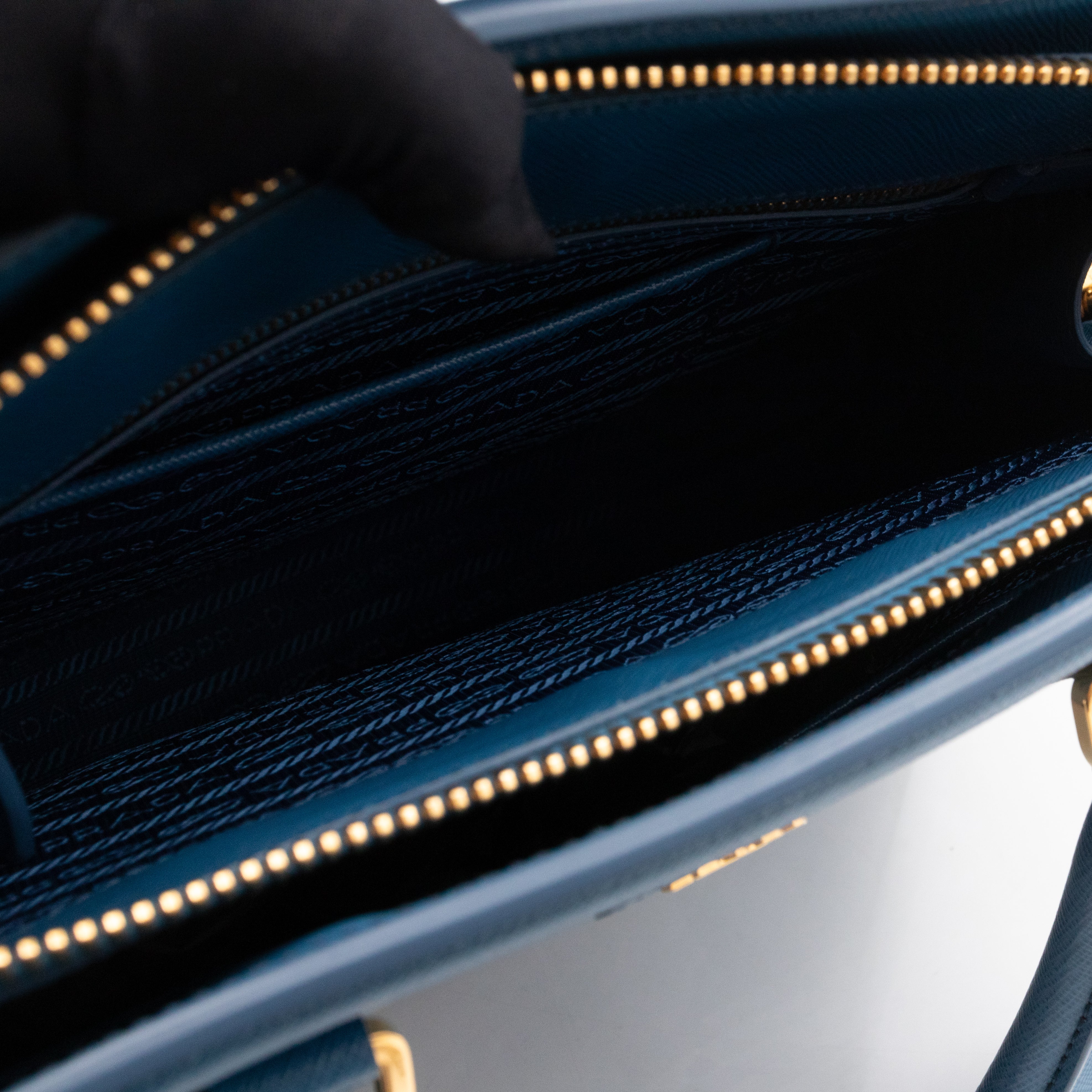 Parabole Tote Gobalt Blue Saffiano Lux Leather