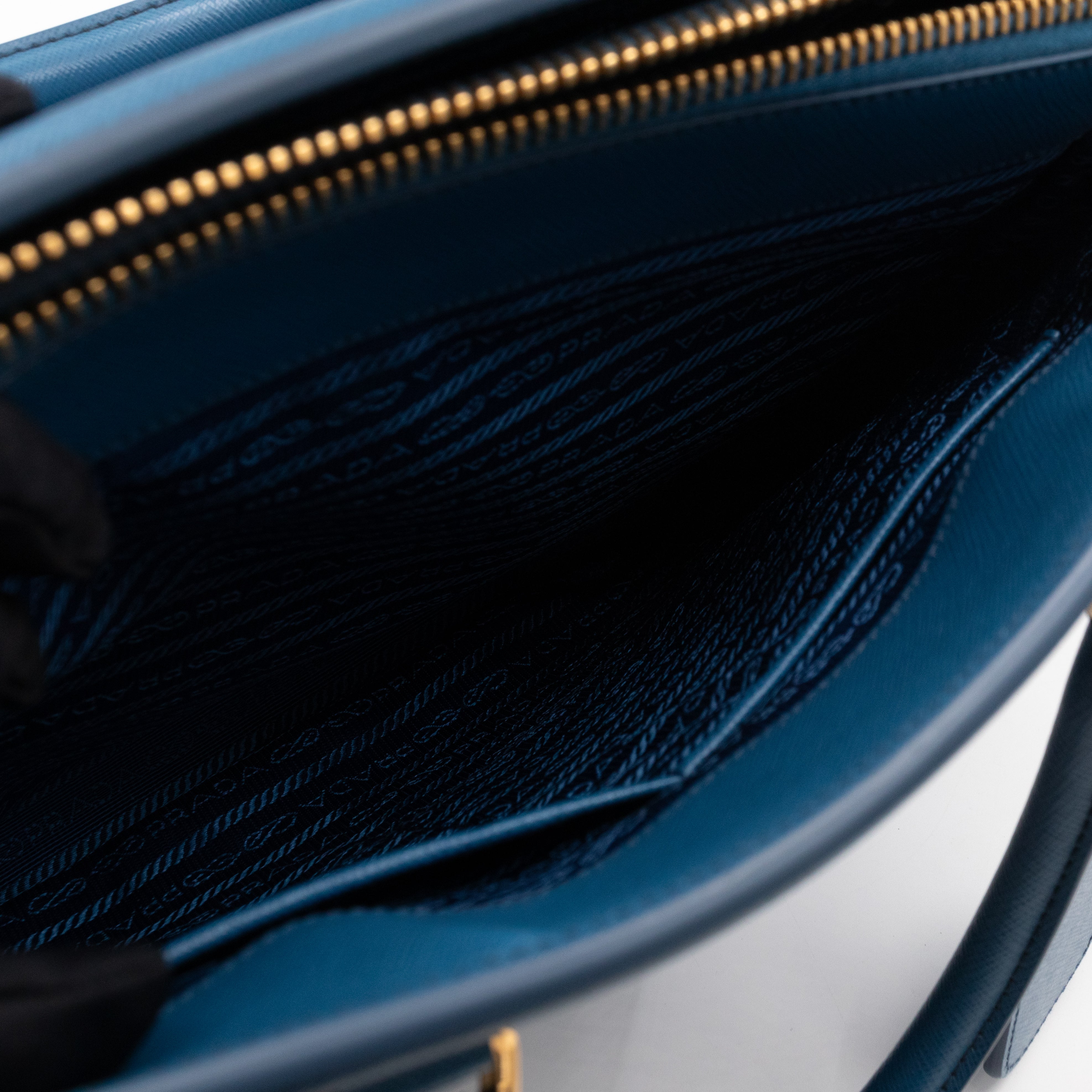 Parabole Tote Gobalt Blue Saffiano Lux Leather