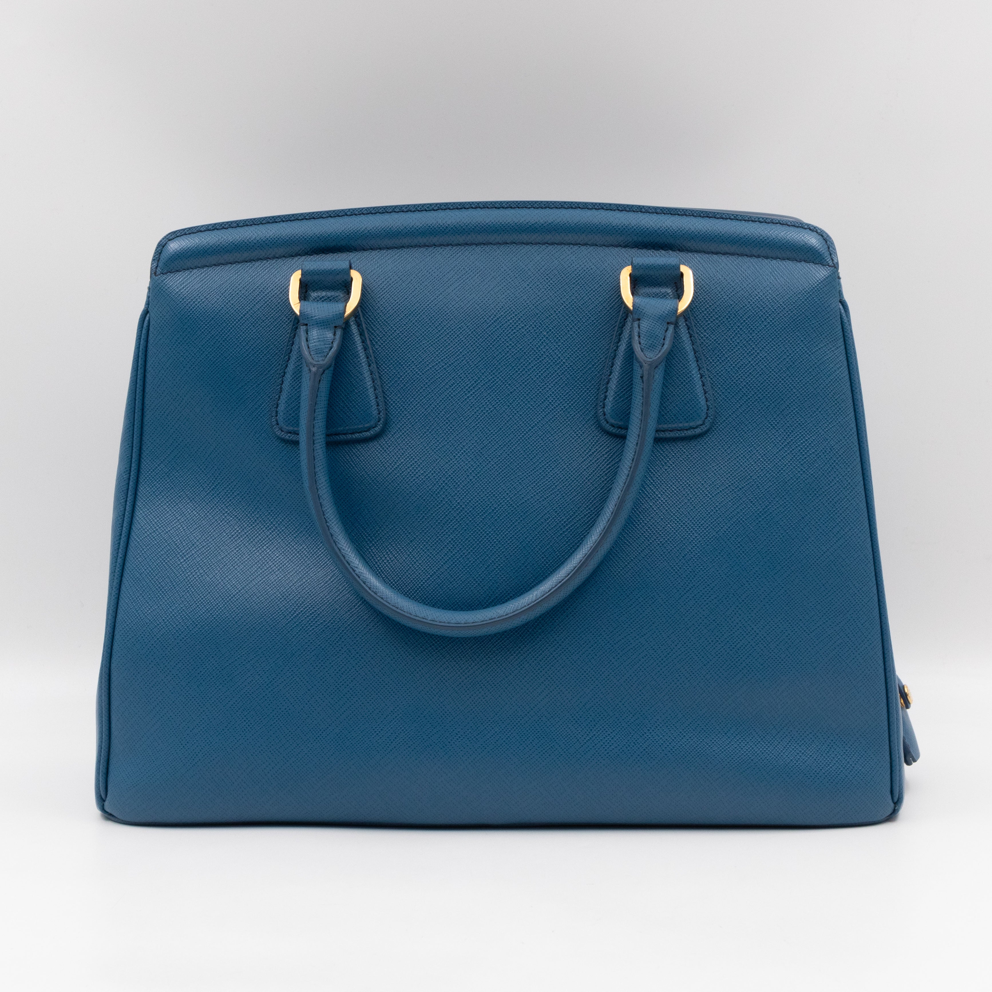 Parabole Tote Gobalt Blue Saffiano Lux Leather