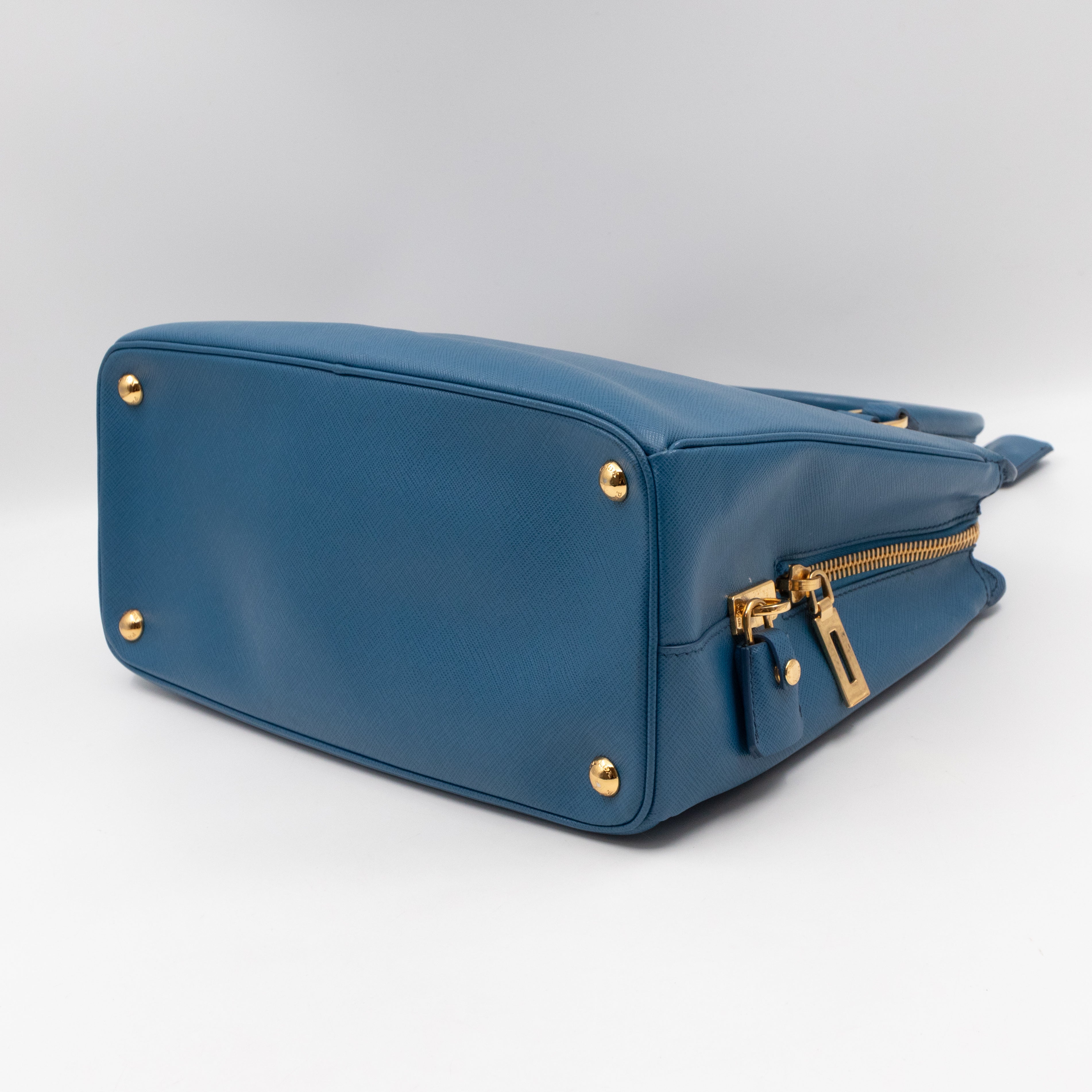Parabole Tote Gobalt Blue Saffiano Lux Leather