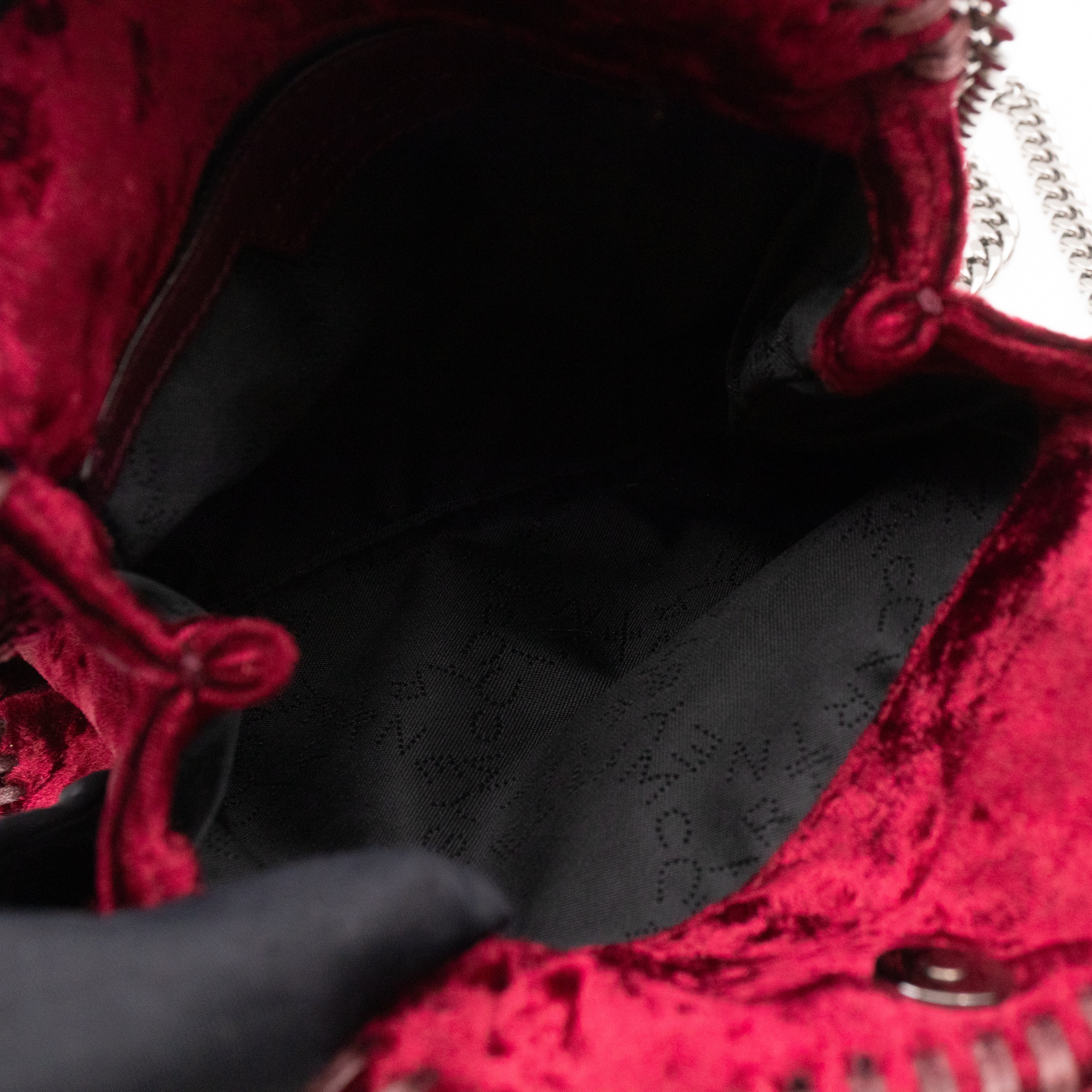 Falabella Fold Over Tote Tiny Red Velvet