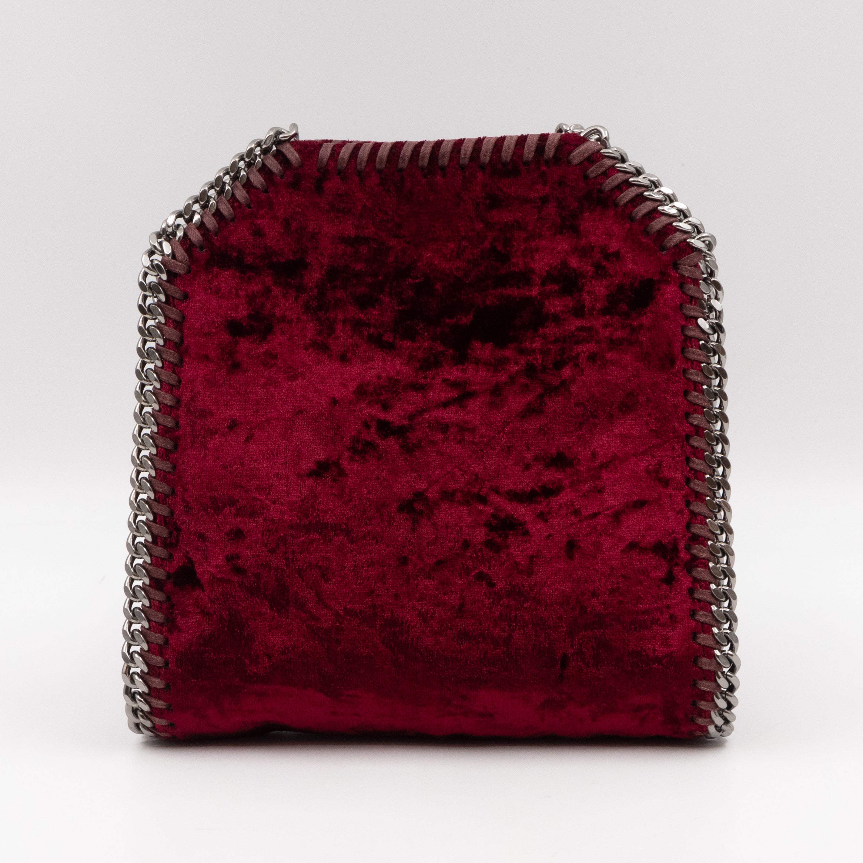 Falabella Fold Over Tote Tiny Red Velvet
