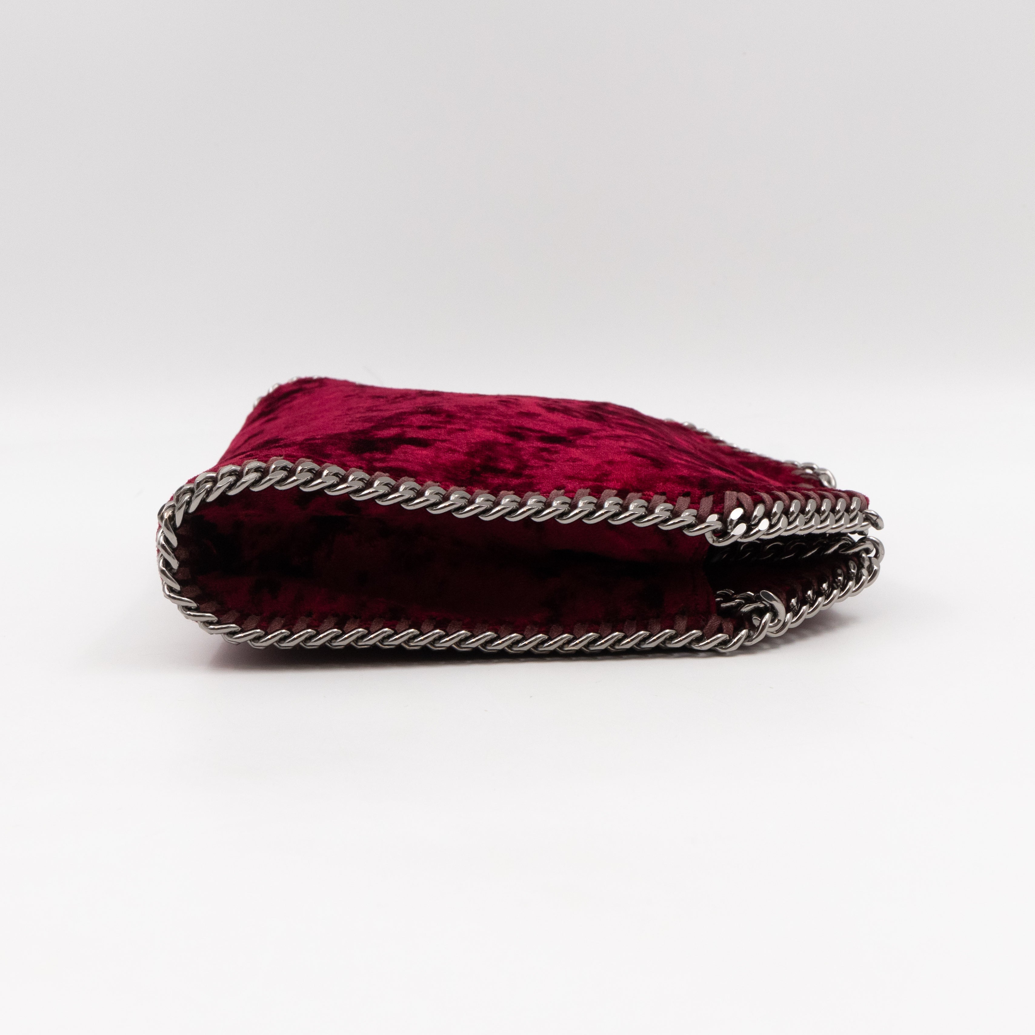 Falabella Fold Over Tote Tiny Red Velvet