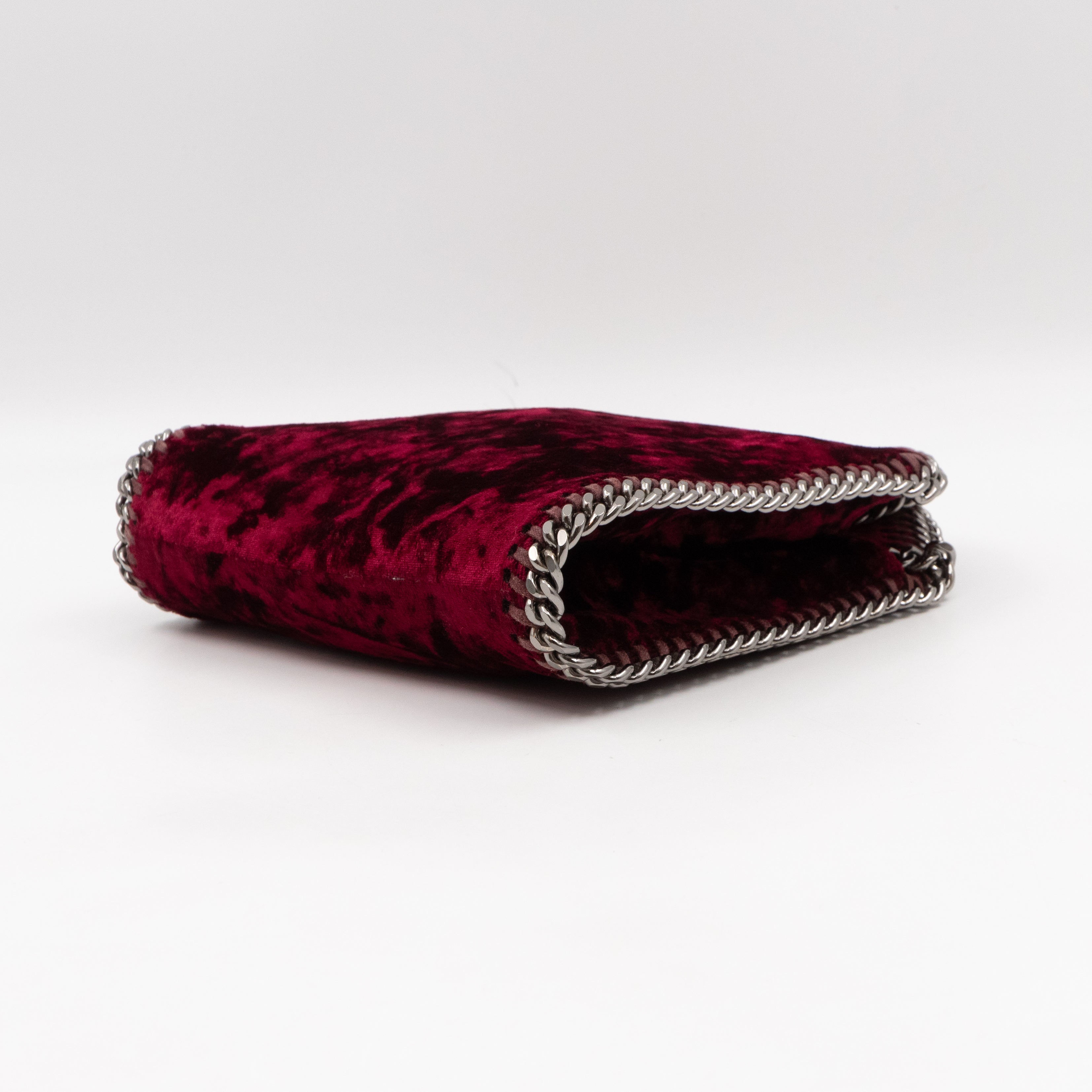 Falabella Fold Over Tote Tiny Red Velvet