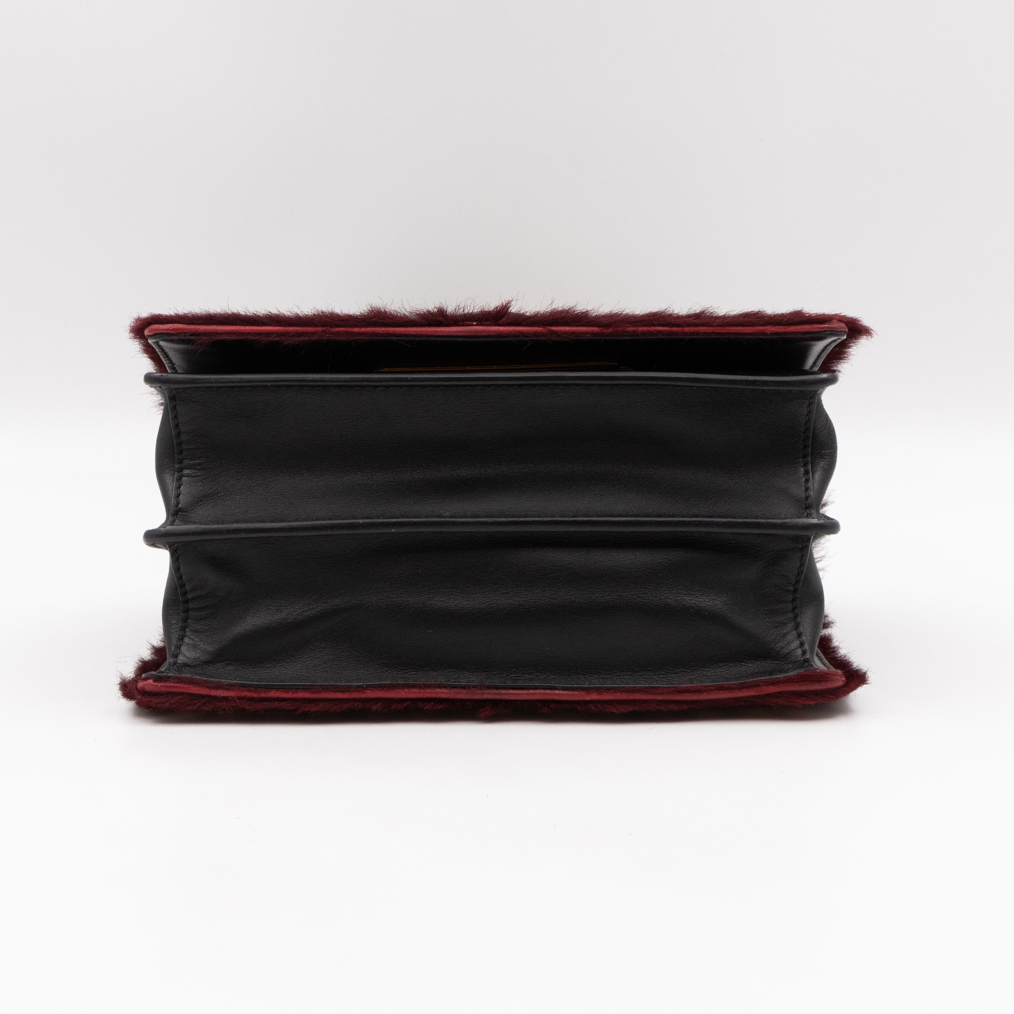 Cahier Calf Hair Calfskin Granato Black & Gold