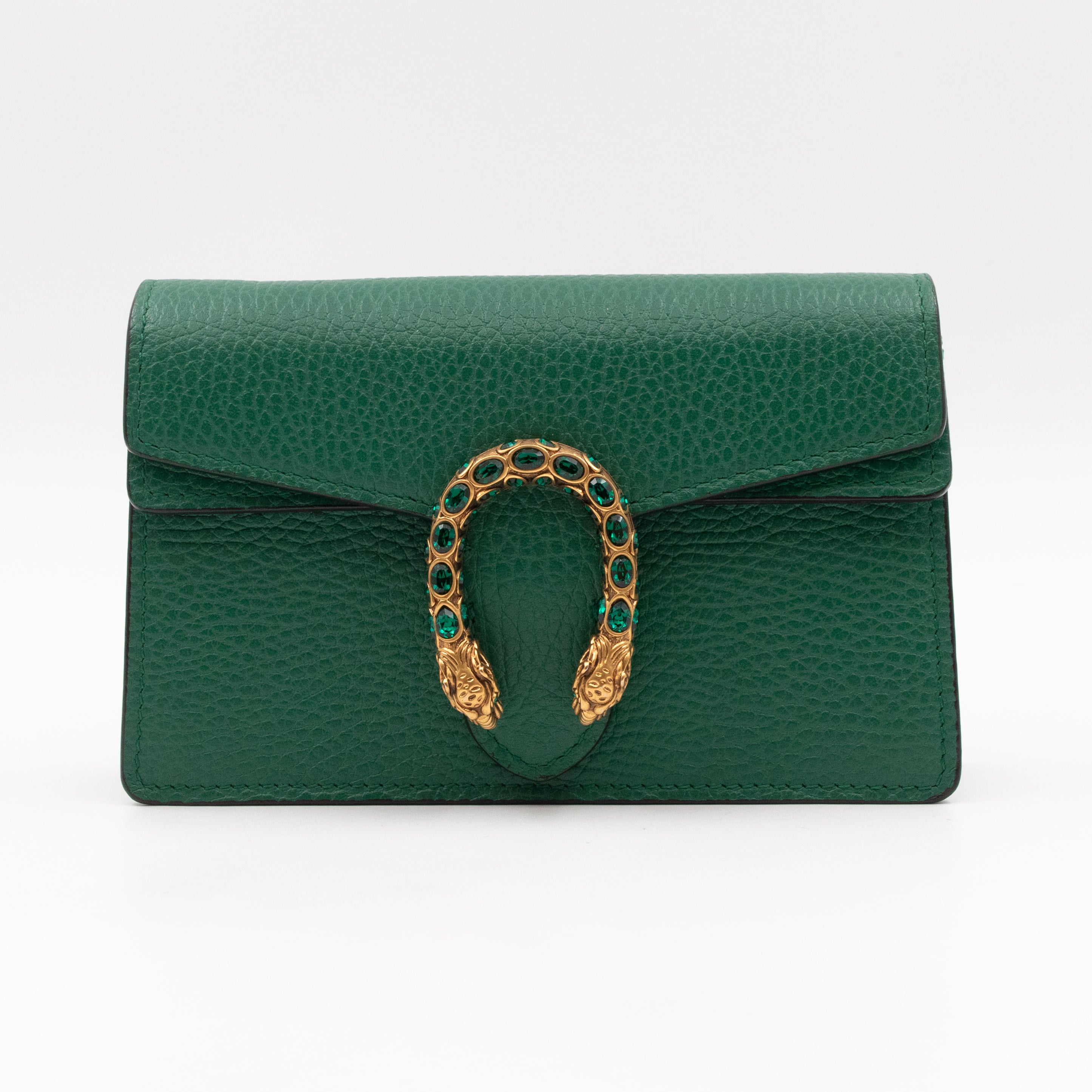 Dionysus Super Mini Green Leather