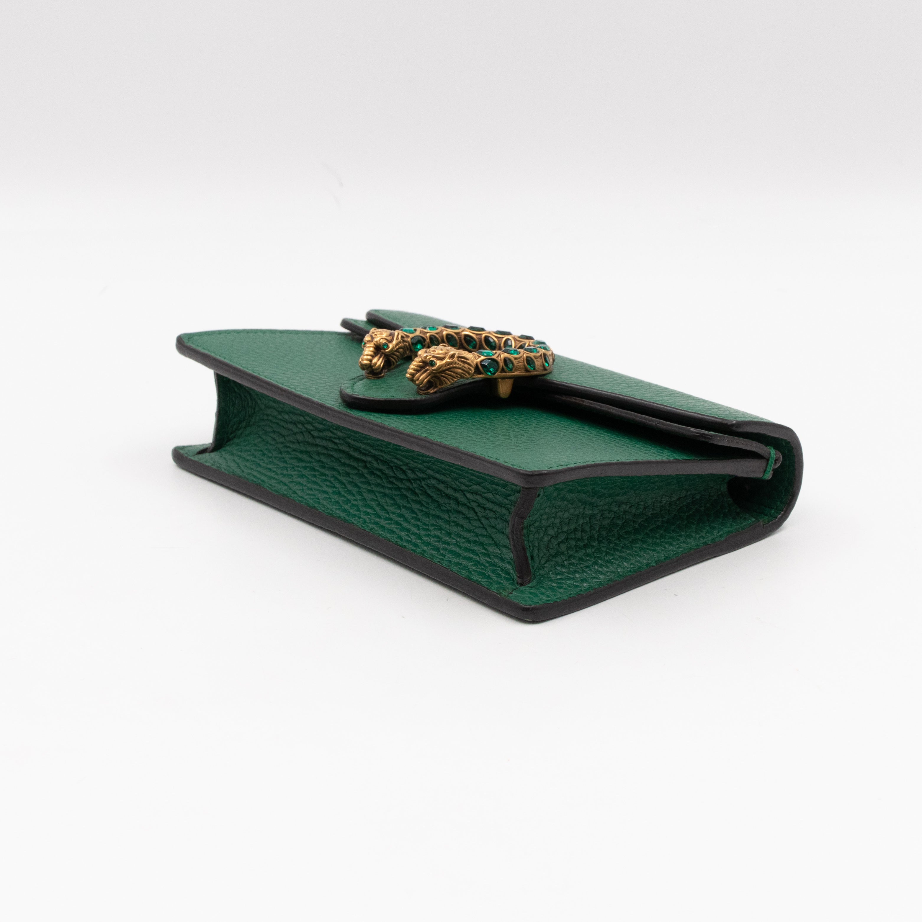 Dionysus Super Mini Green Leather