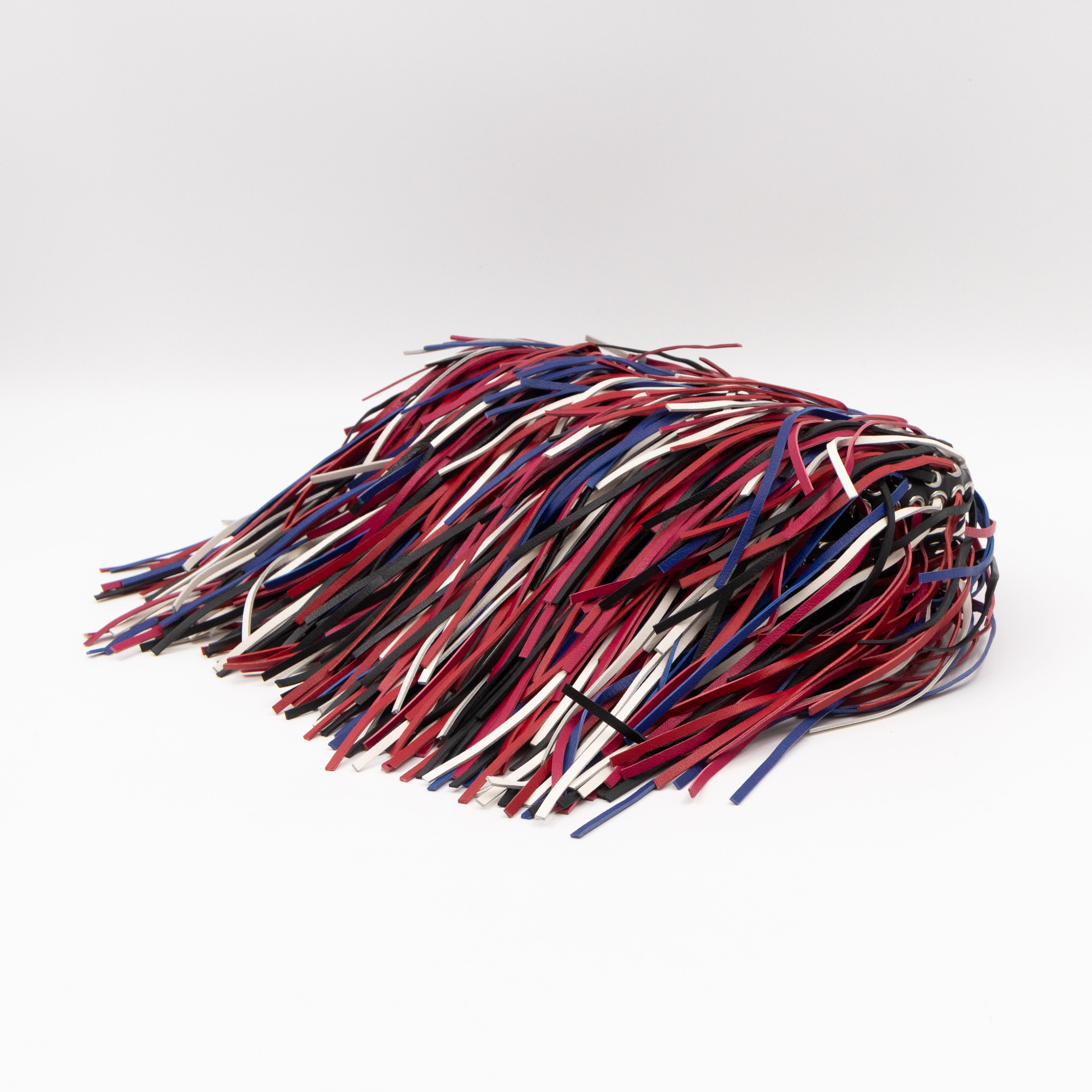 Long Skull Knuckle Clutch Fringed Four-ring