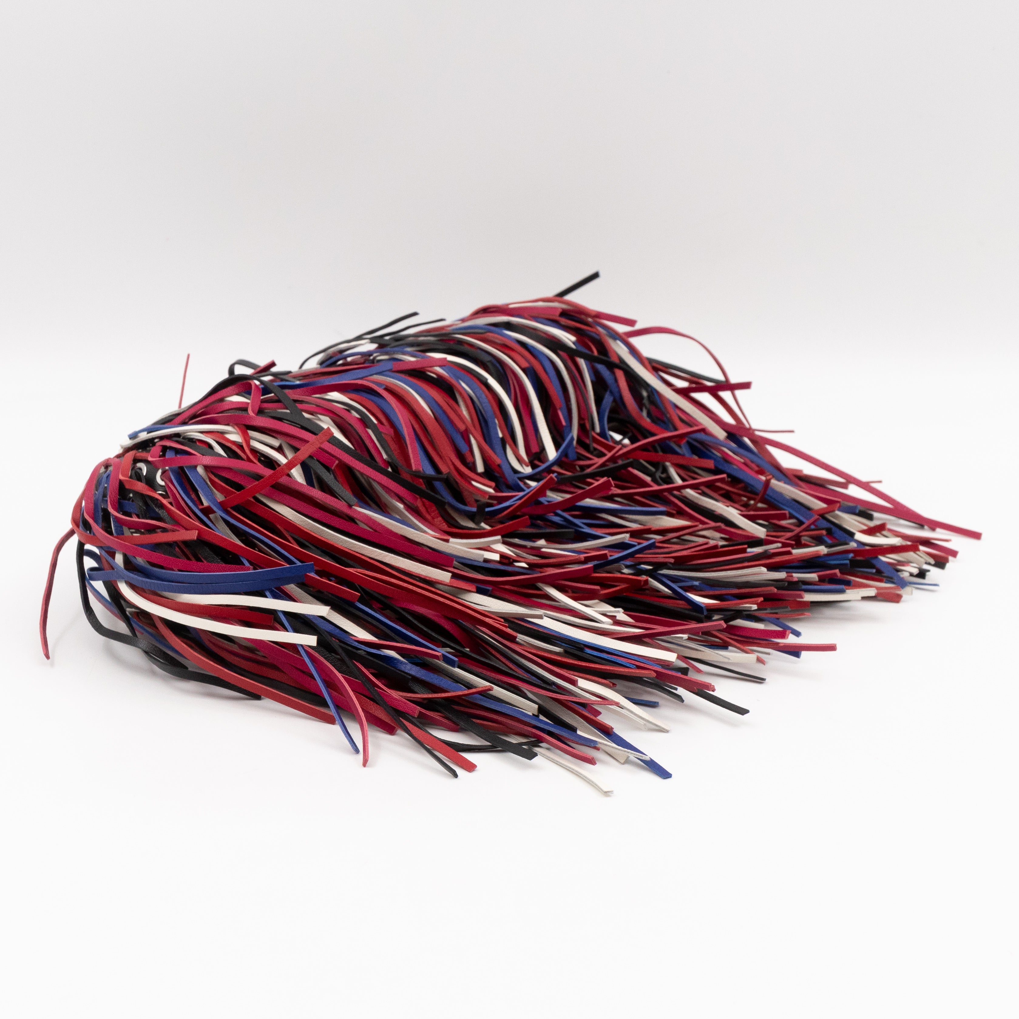 Long Skull Knuckle Clutch Fringed Four-ring