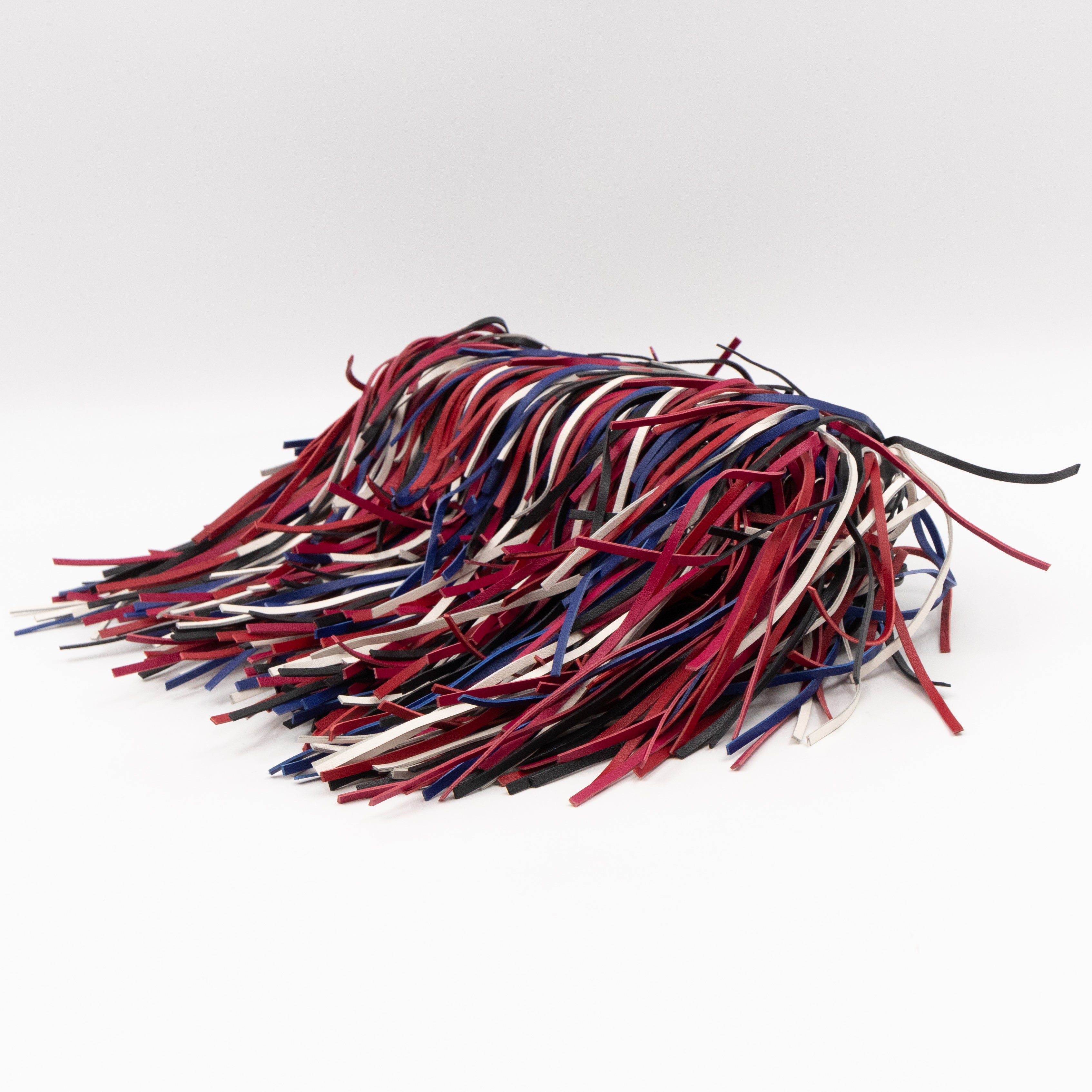 Long Skull Knuckle Clutch Fringed Four-ring