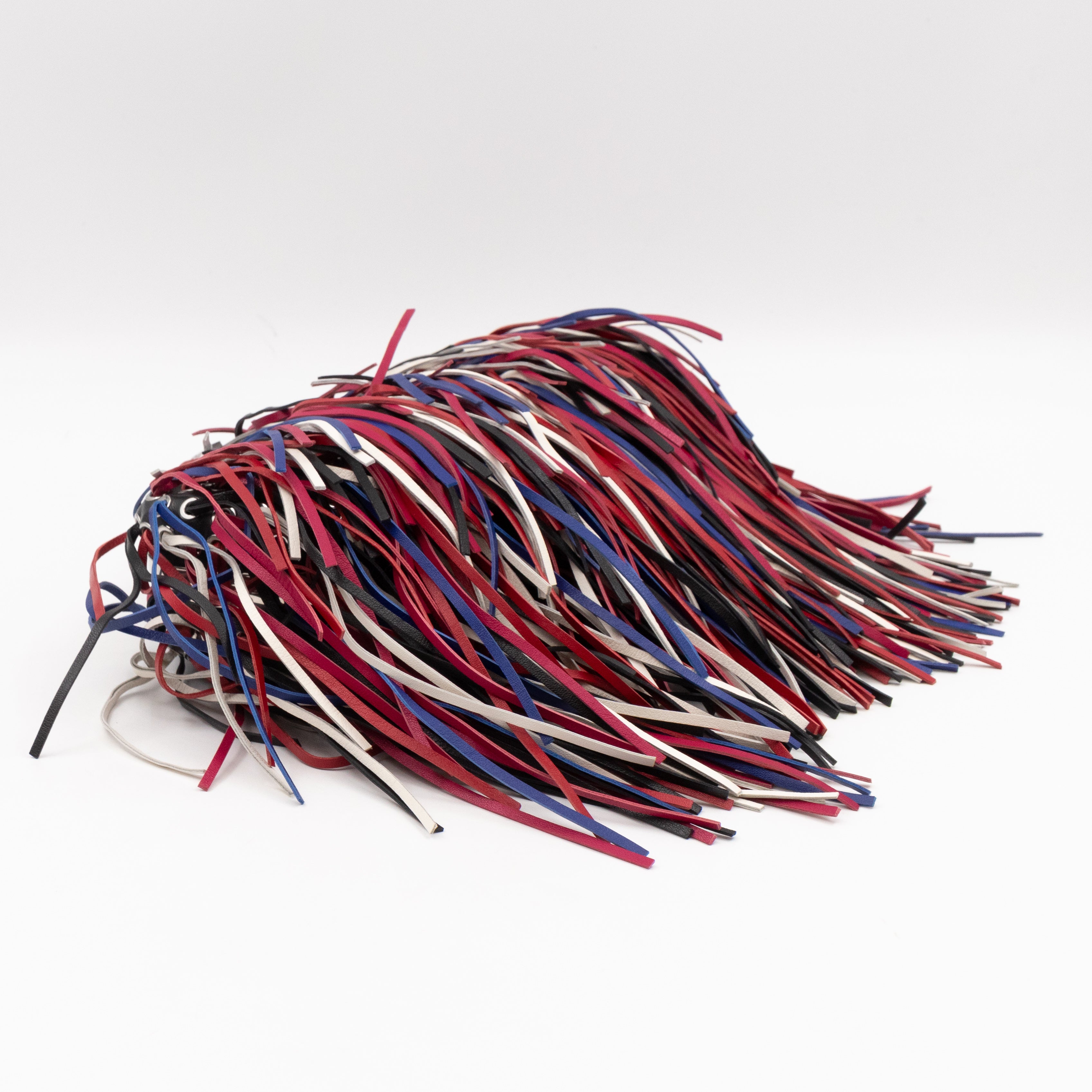 Long Skull Knuckle Clutch Fringed Four-ring