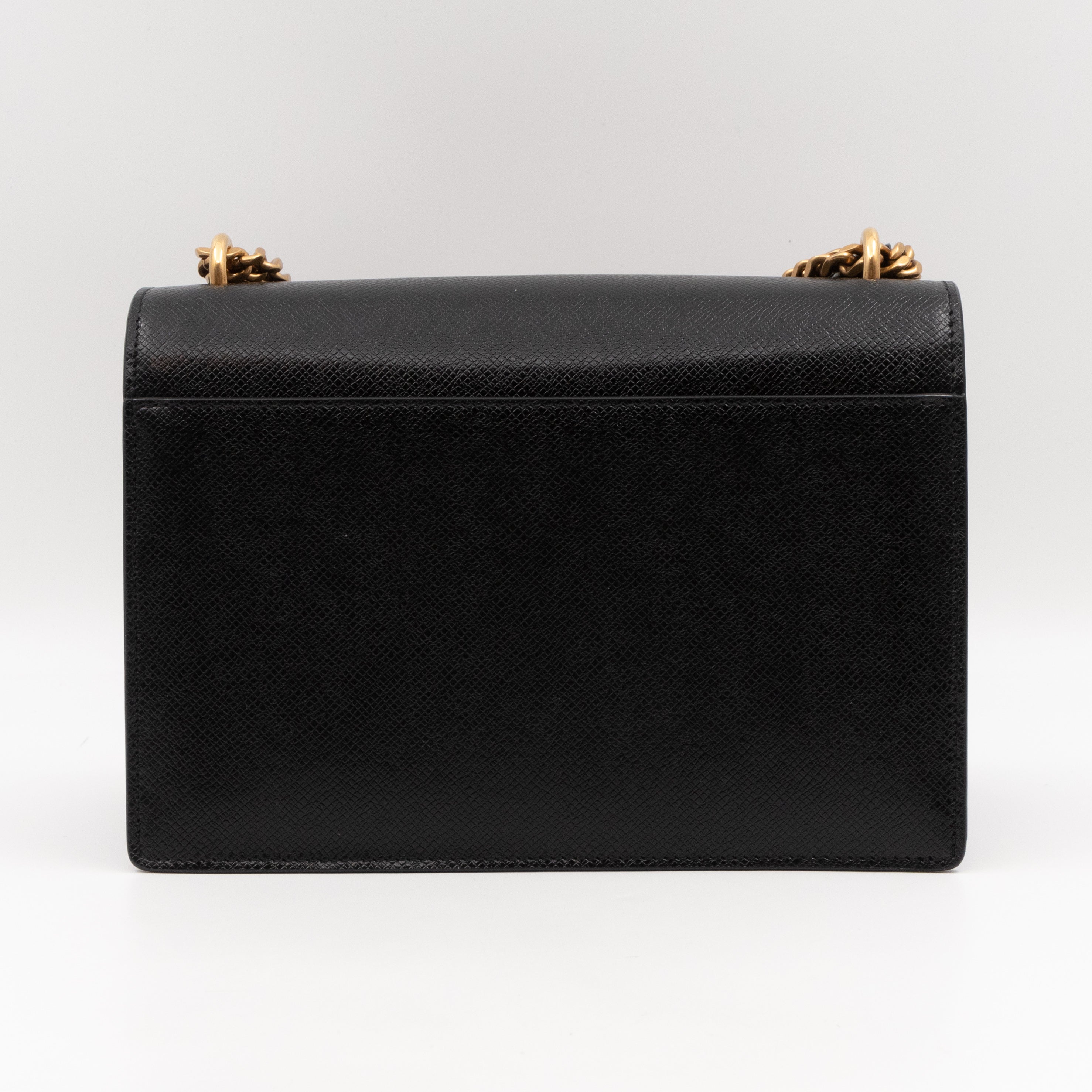 Sunset Medium Black Coated-Bark Leather