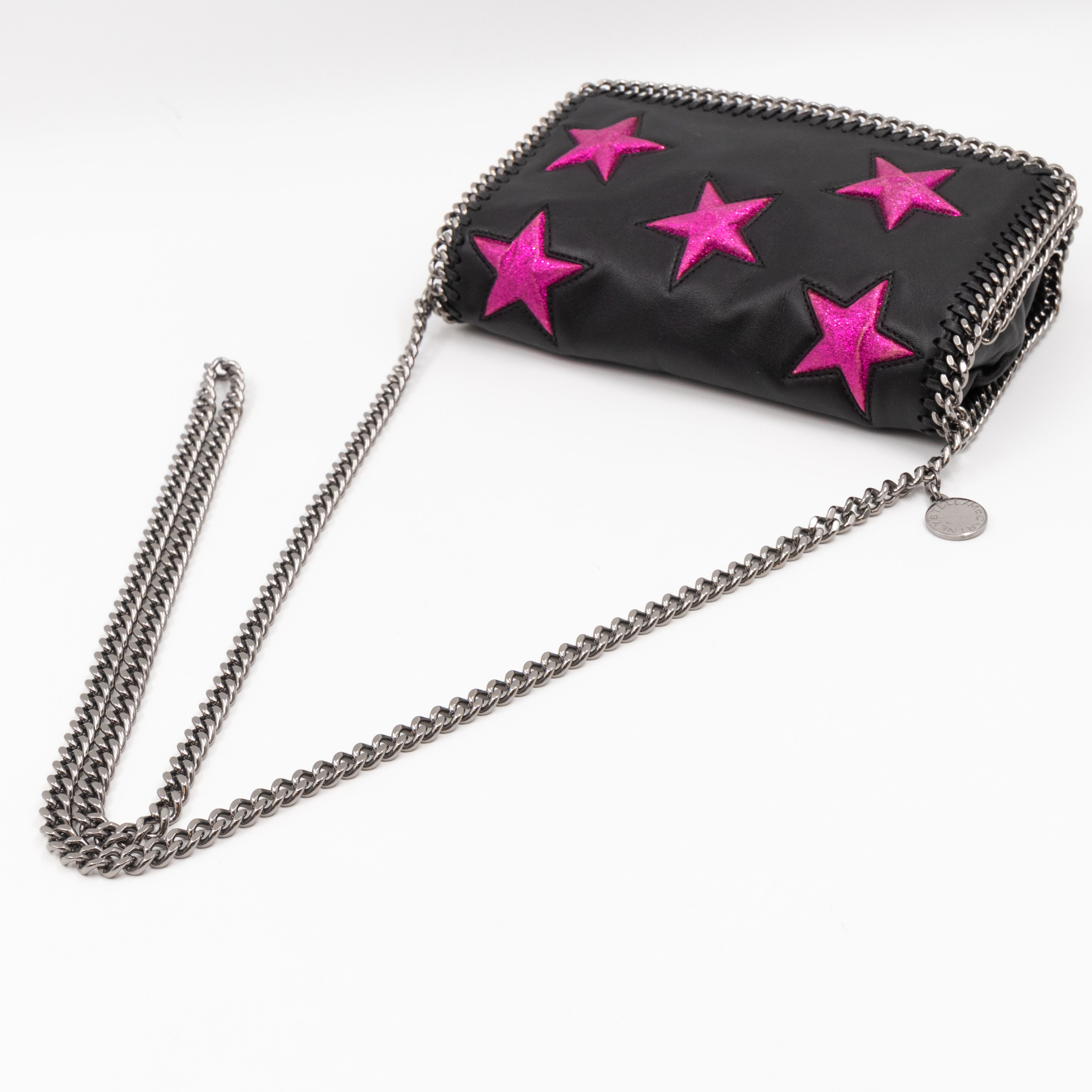 Falabella Small Crossbody Purple Stars Black