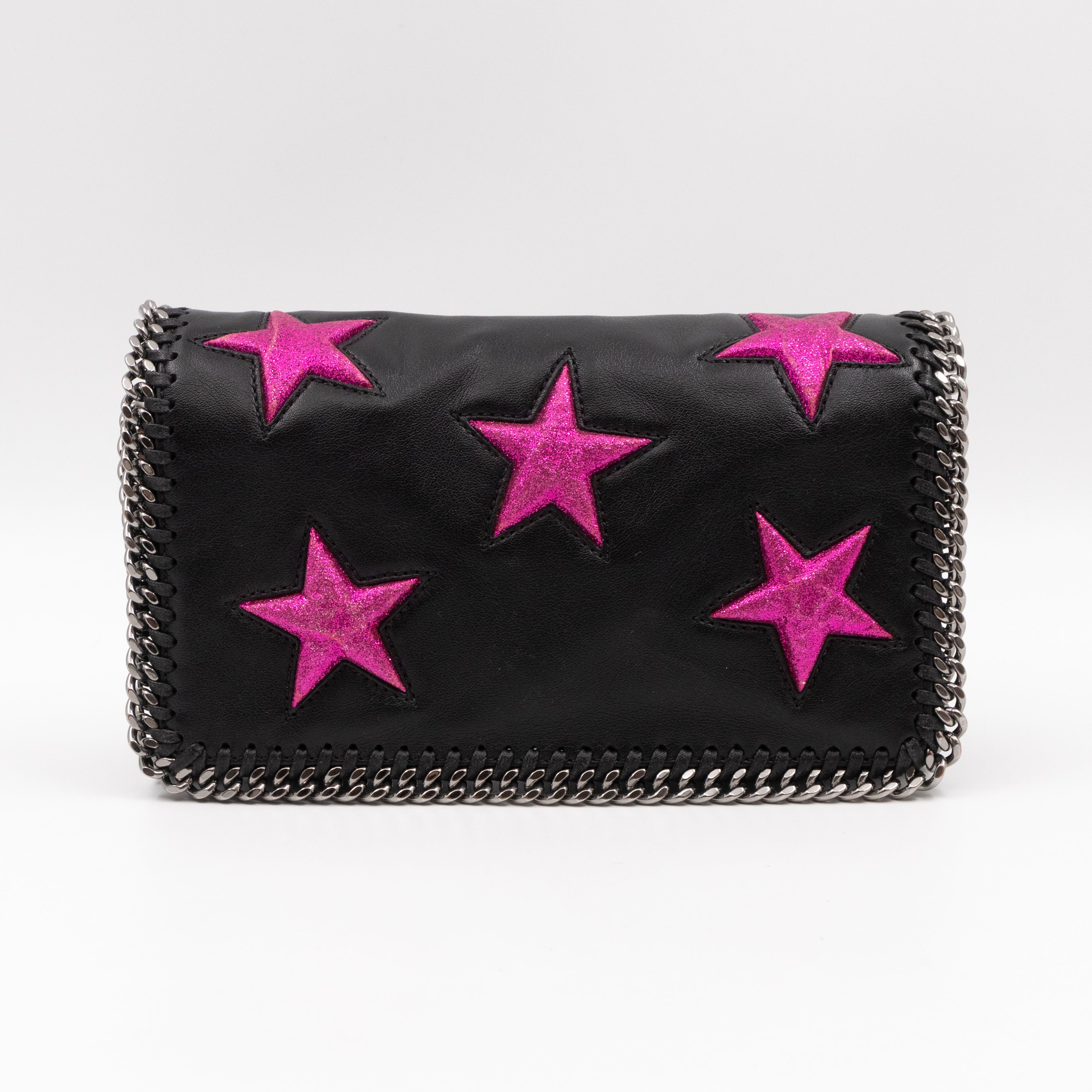 Falabella Small Crossbody Purple Stars Black