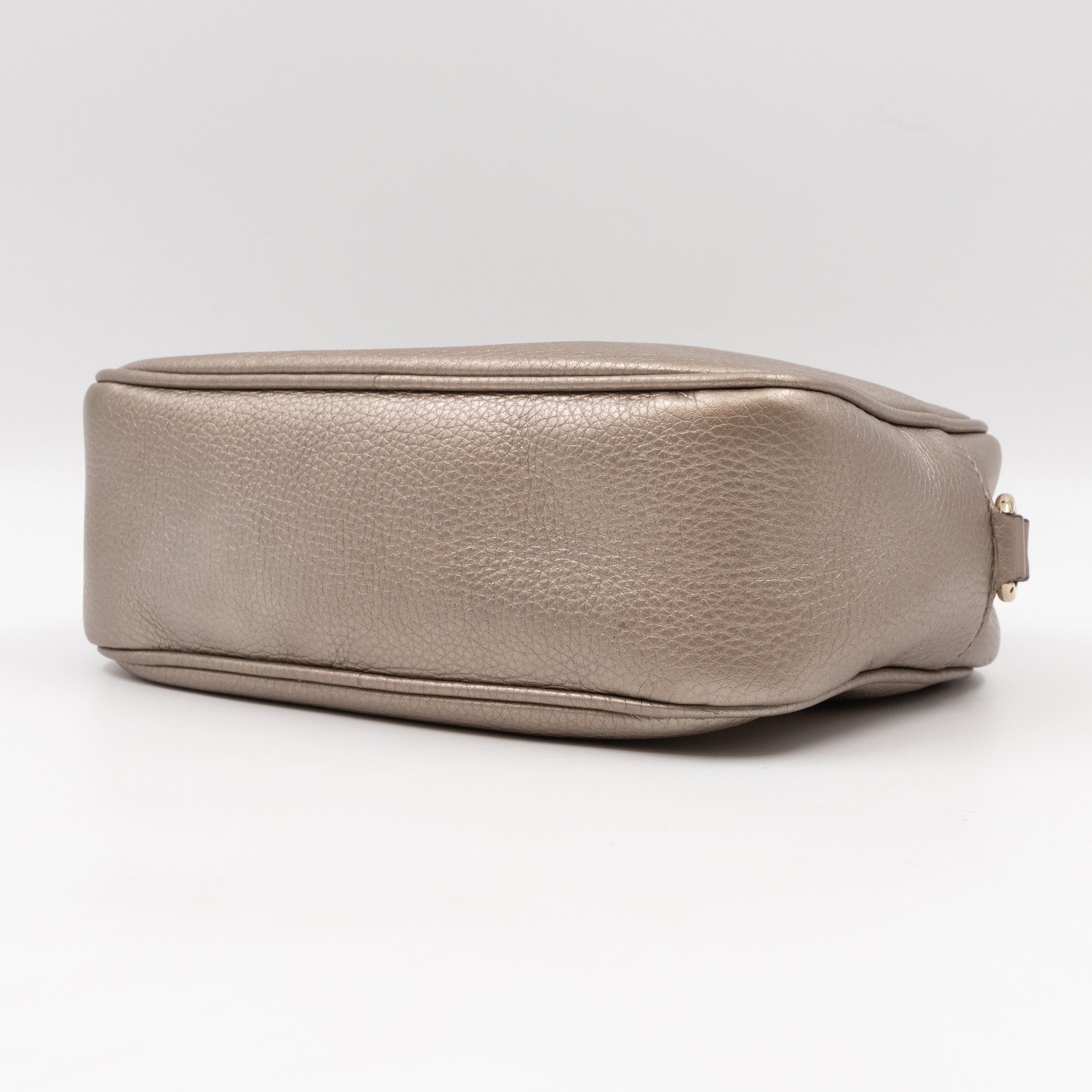 Disco Soho Champagne Metallic Leather