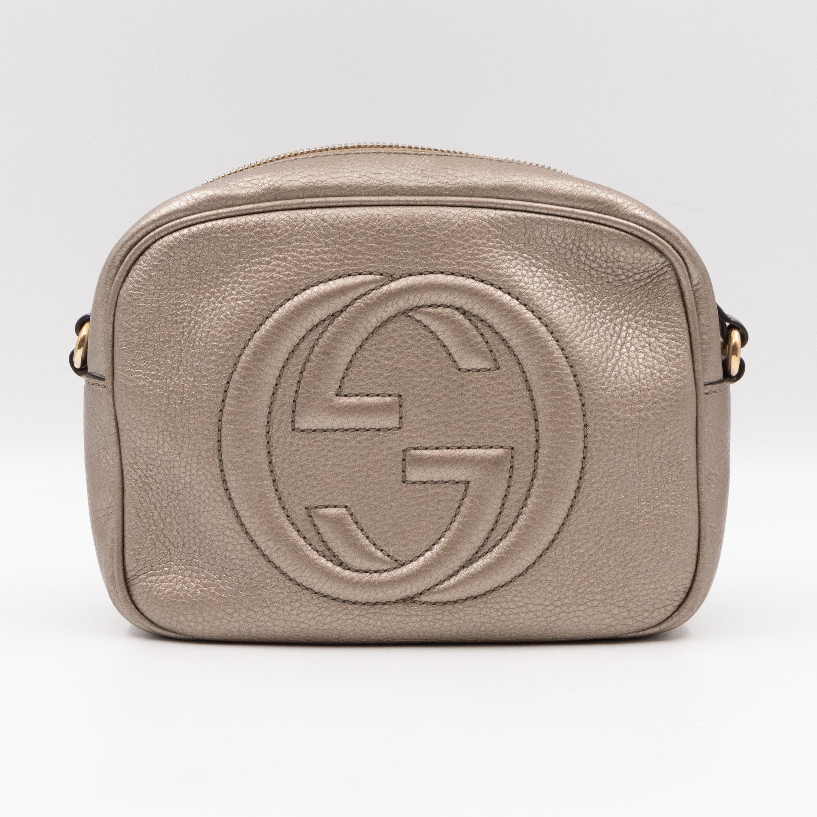 Disco Soho Champagne Metallic Leather