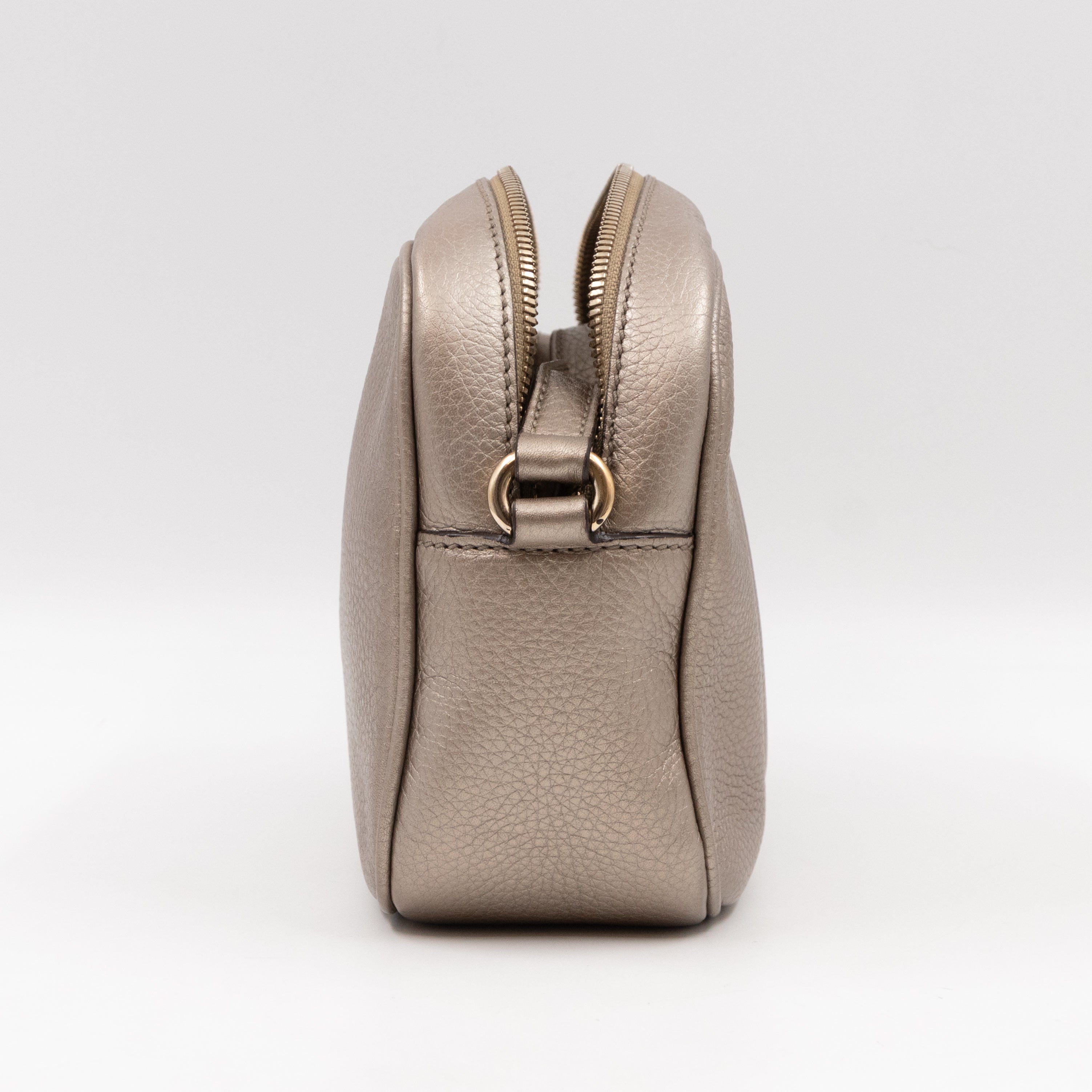 Disco Soho Champagne Metallic Leather