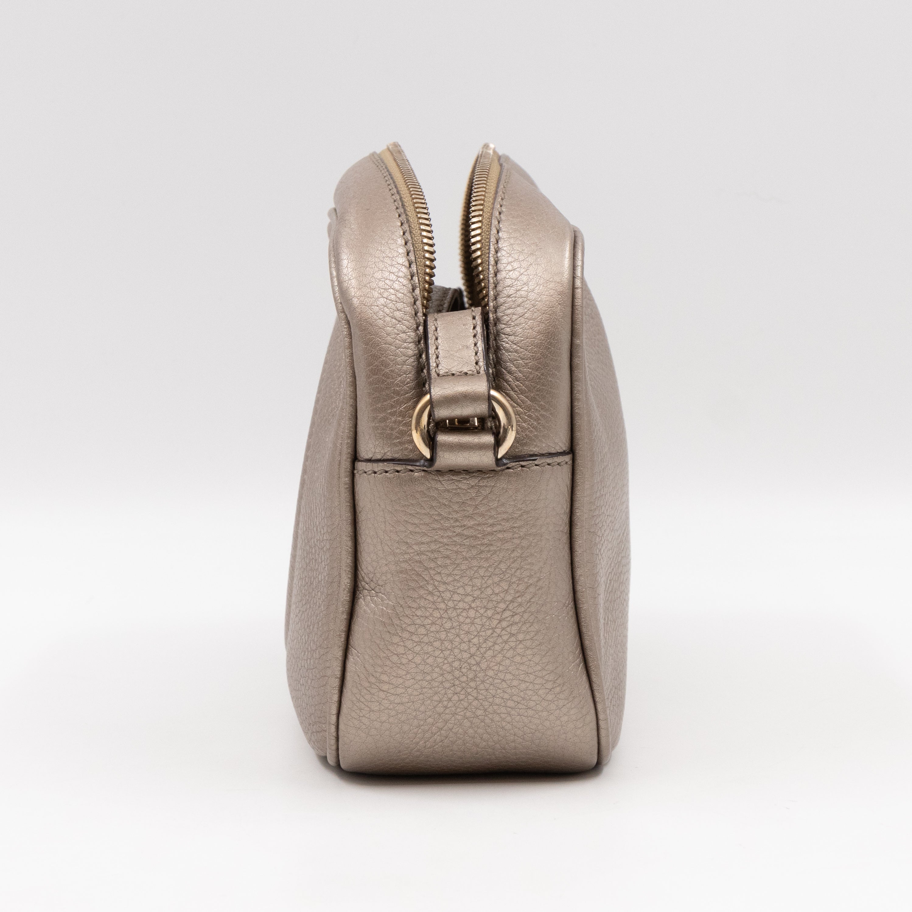 Disco Soho Champagne Metallic Leather