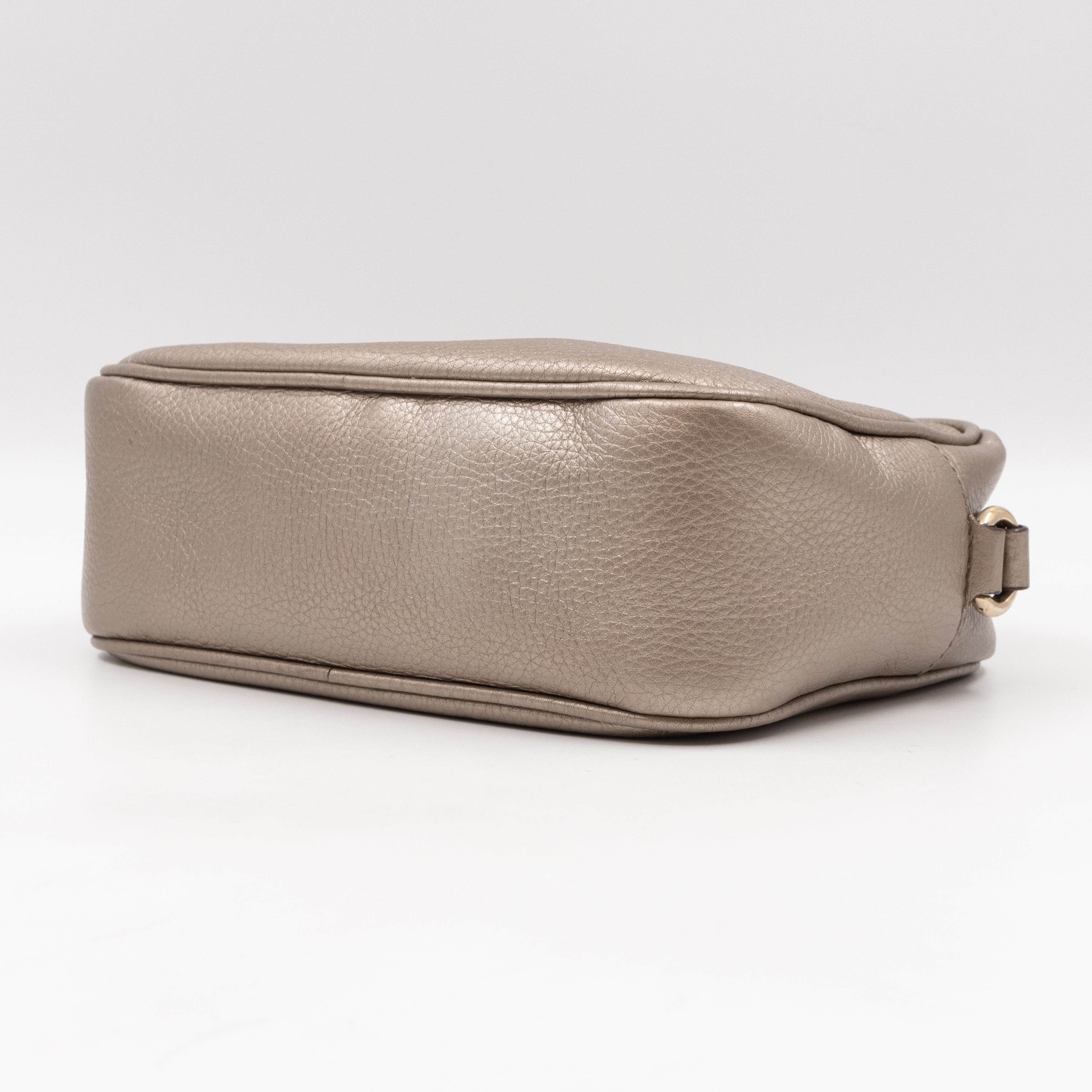 Disco Soho Champagne Metallic Leather