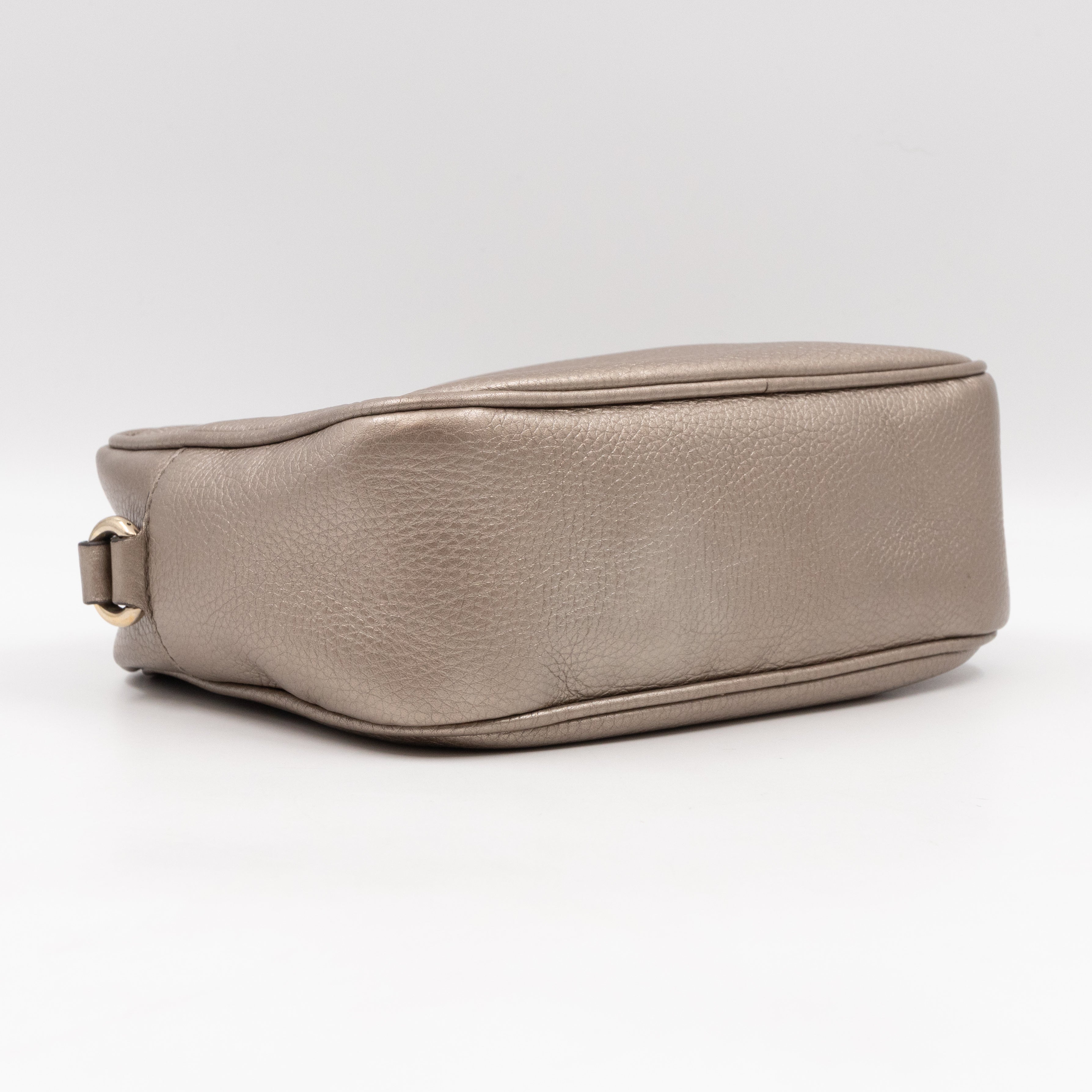 Disco Soho Champagne Metallic Leather