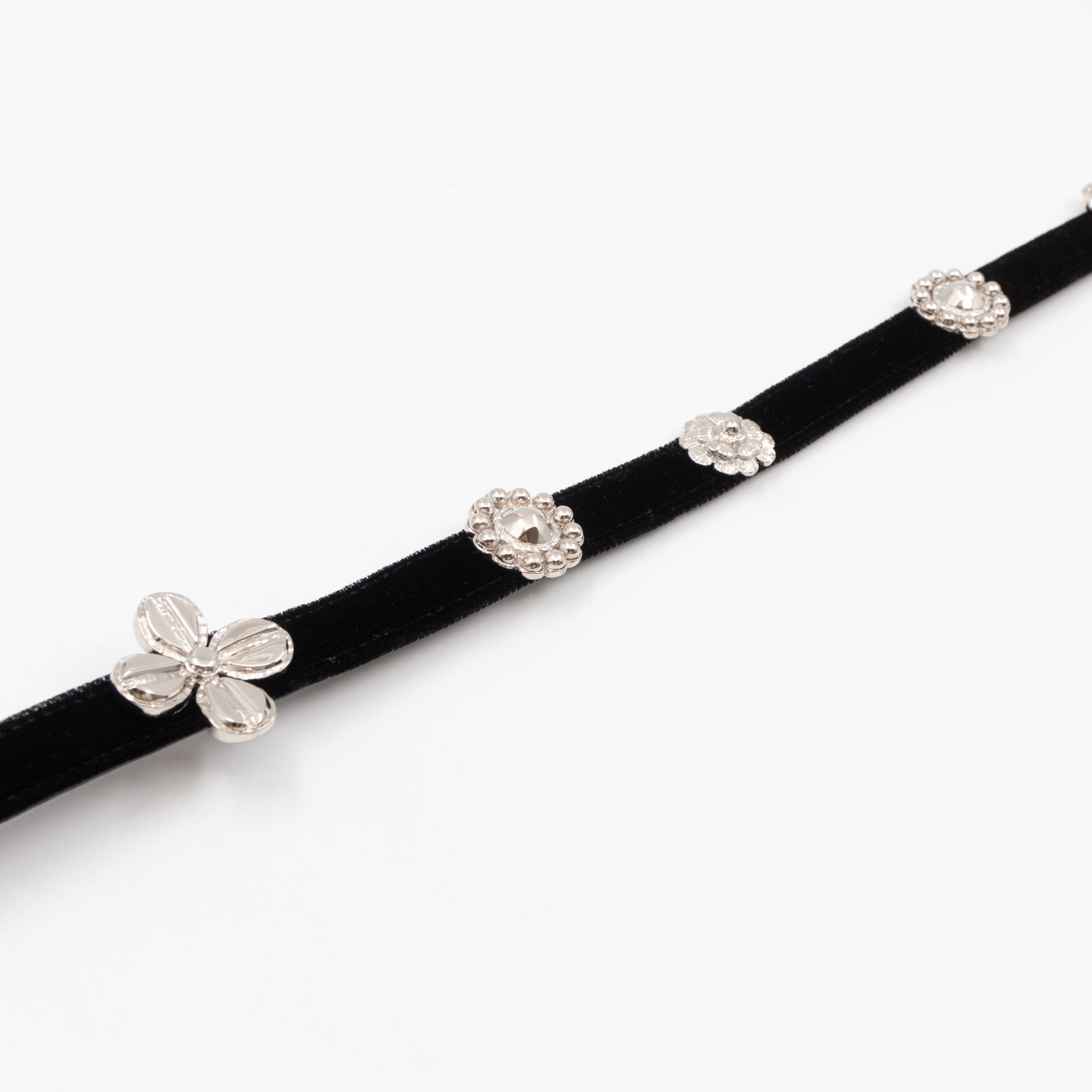 Lucky Charms Ribbon Belt Black Velvet
