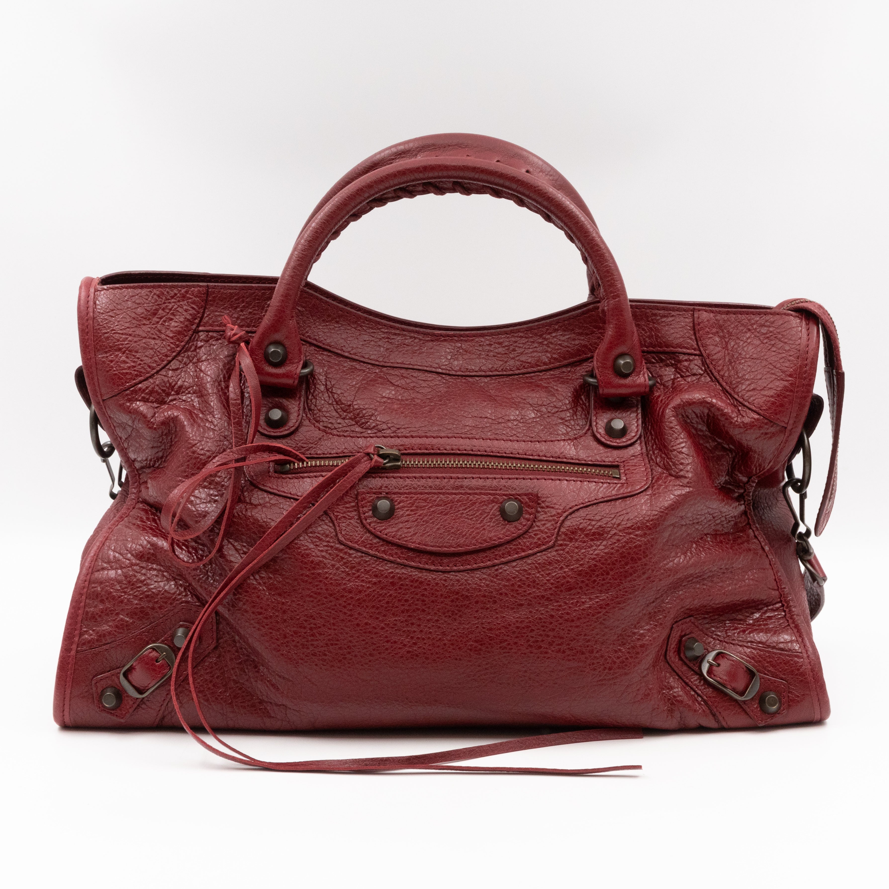 Classic City Burgundy Leather