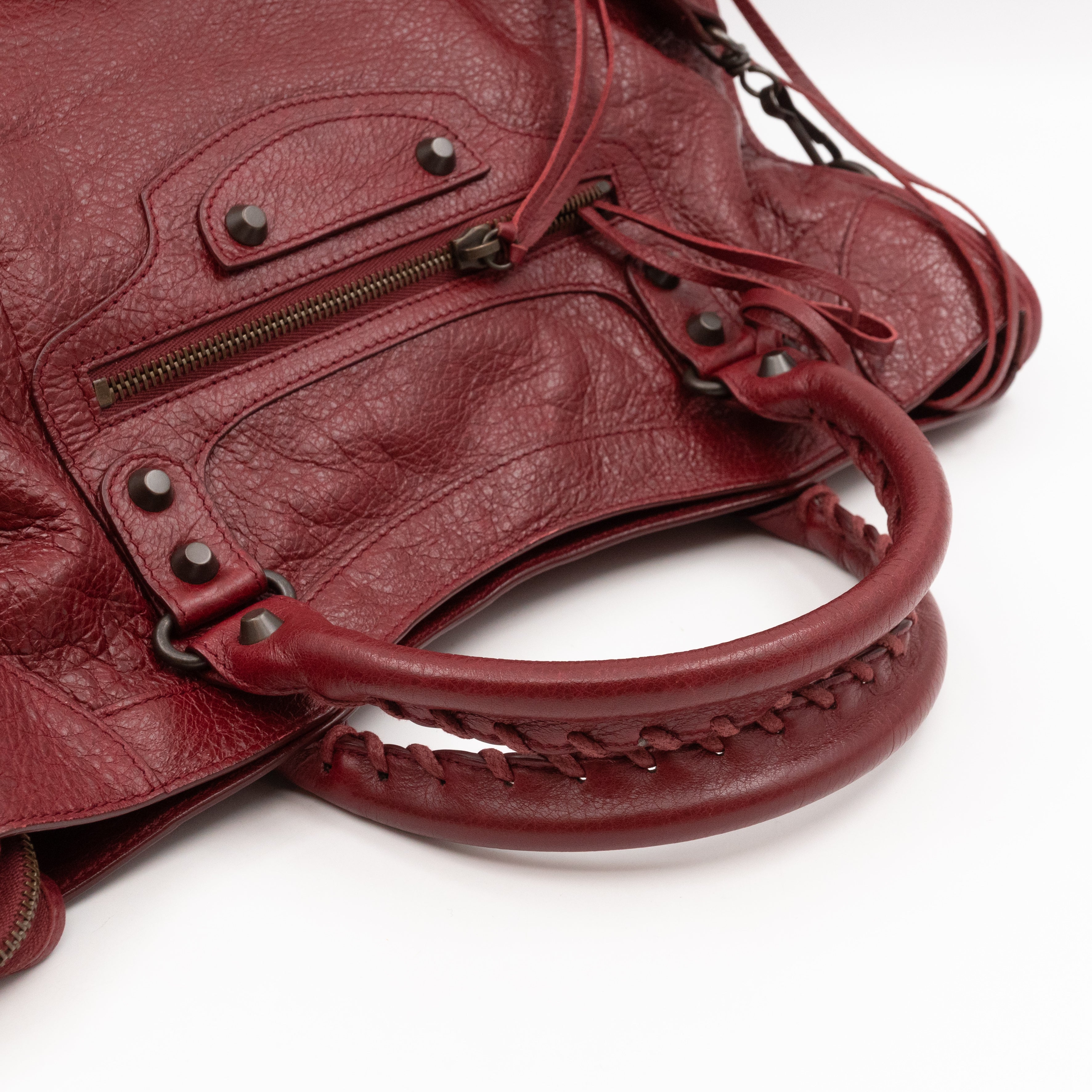 Classic City Burgundy Leather