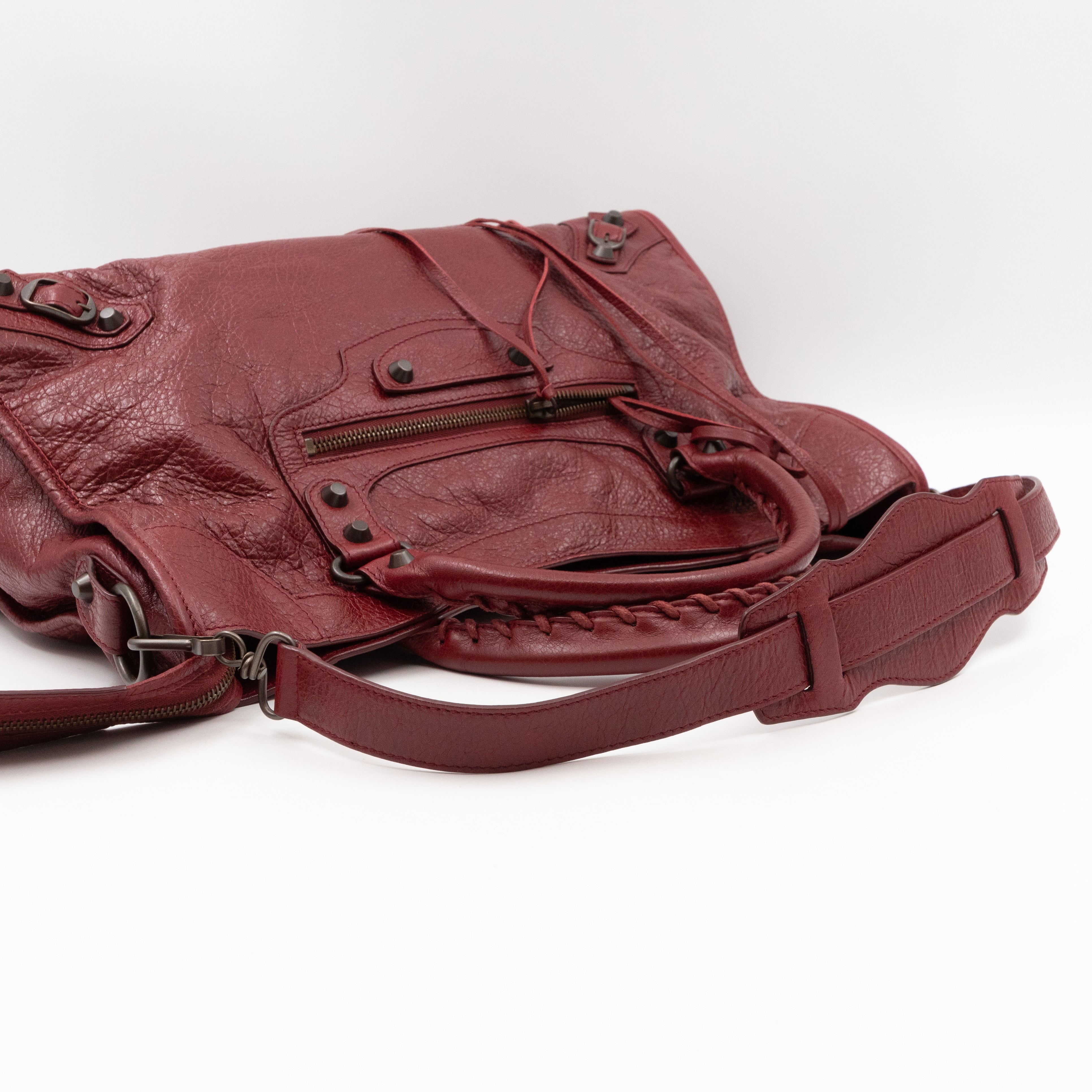 Classic City Burgundy Leather
