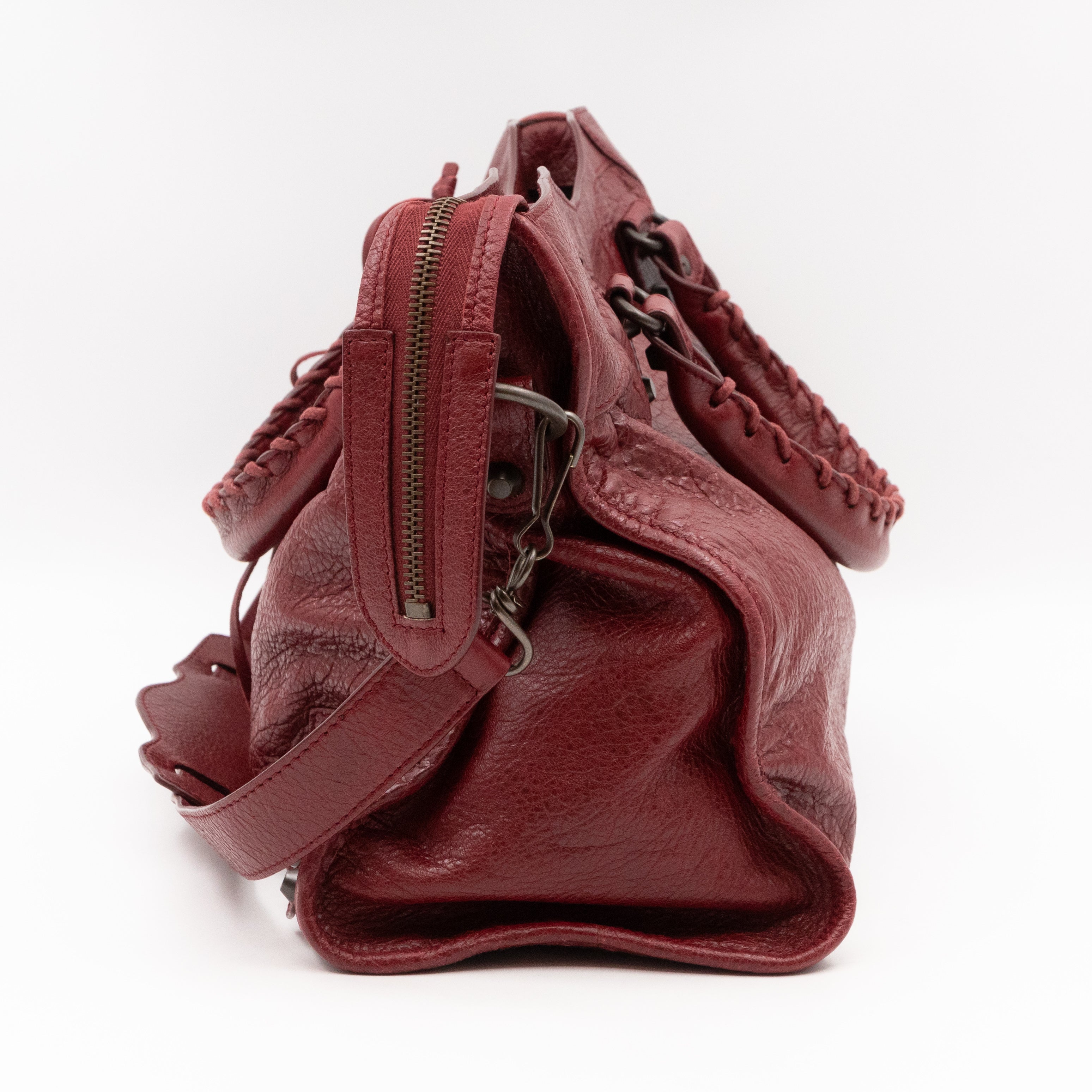 Classic City Burgundy Leather